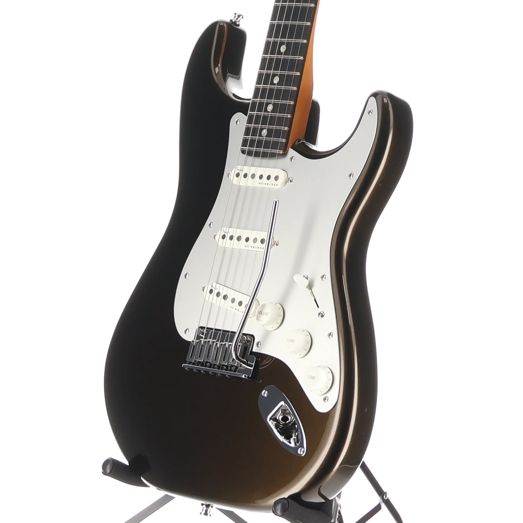 Fender American Ultra II Stratocaster, Ebony Fingerboard, Texas Tea (D3) (27485) - Image 4