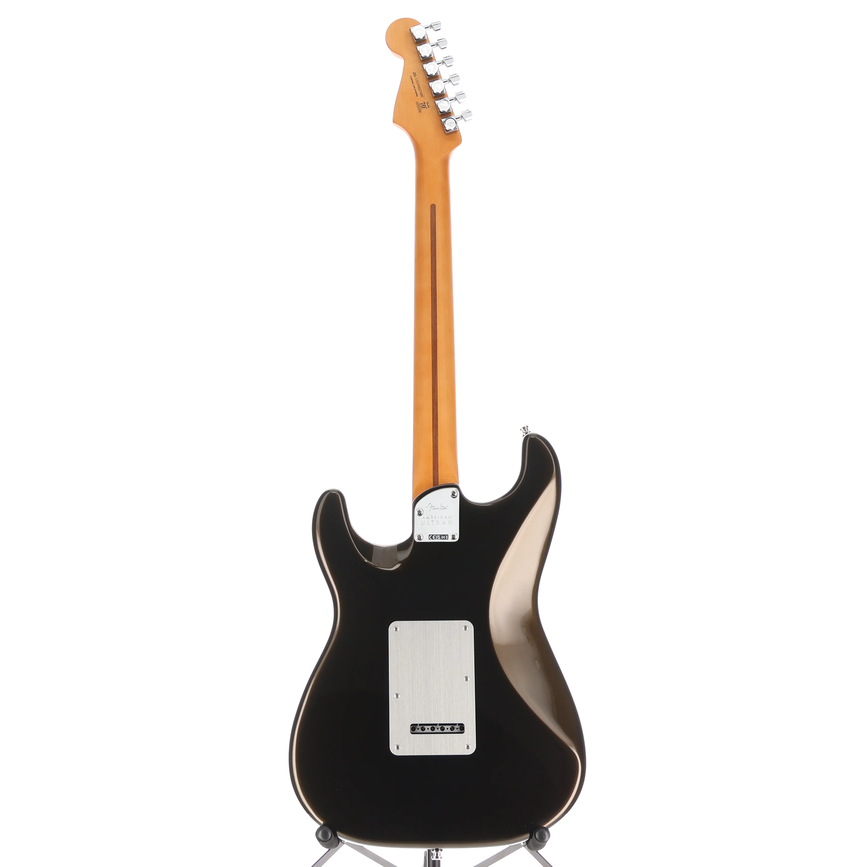 Fender American Ultra II Stratocaster, Ebony Fingerboard, Texas Tea (D3) (27485) - Image 6