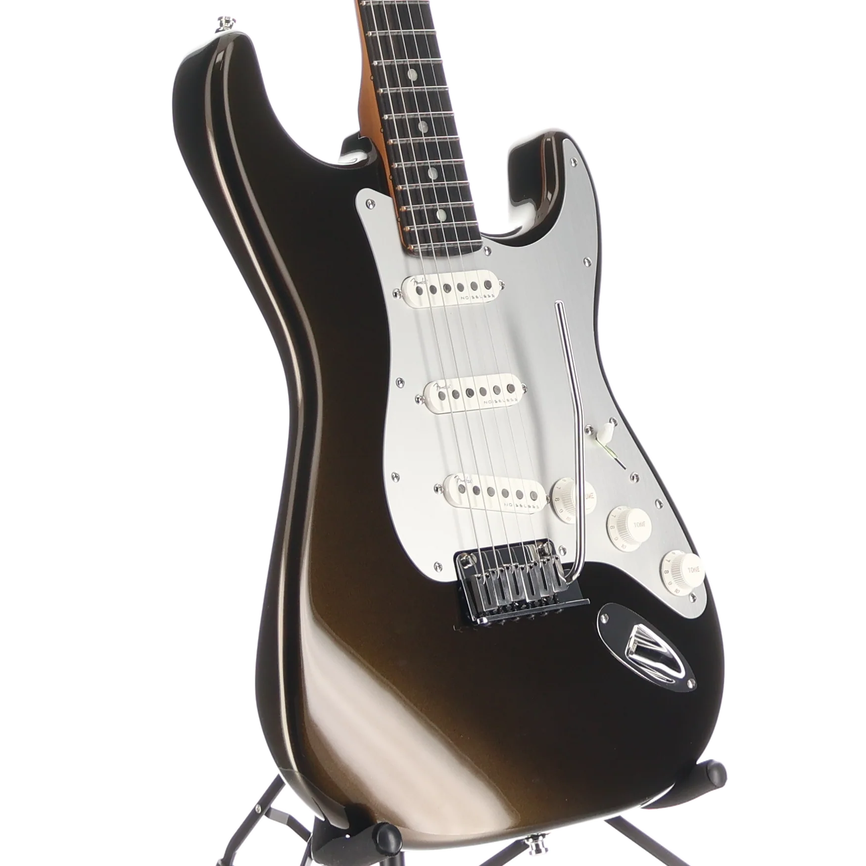 Fender American Ultra II Stratocaster, Ebony Fingerboard, Texas Tea (J2) (27826) - Image 3
