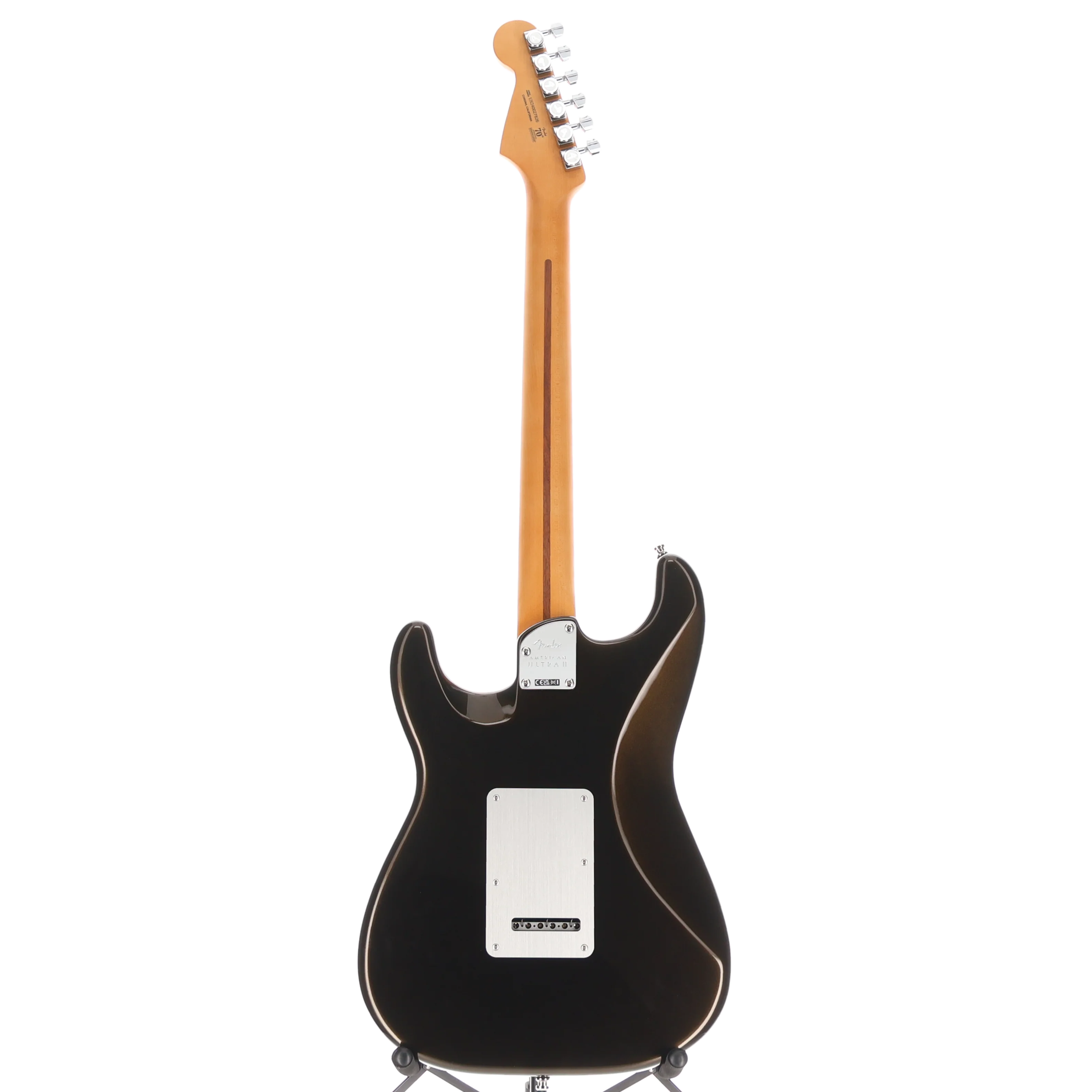 Fender American Ultra II Stratocaster, Ebony Fingerboard, Texas Tea (J2) (27826) - Image 6