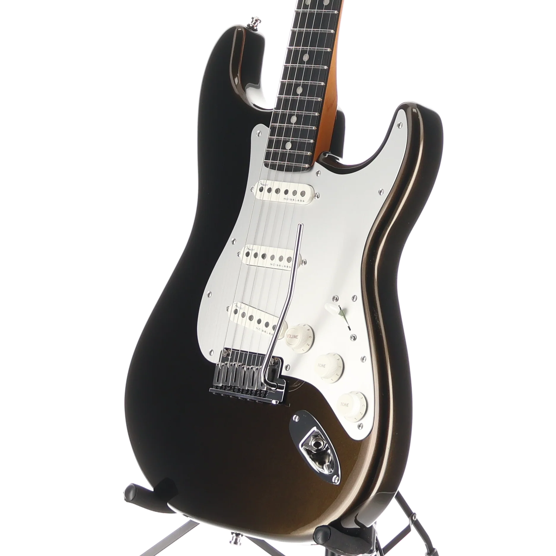 Fender American Ultra II Stratocaster, Ebony Fingerboard, Texas Tea (RC4) (37478) - Image 4