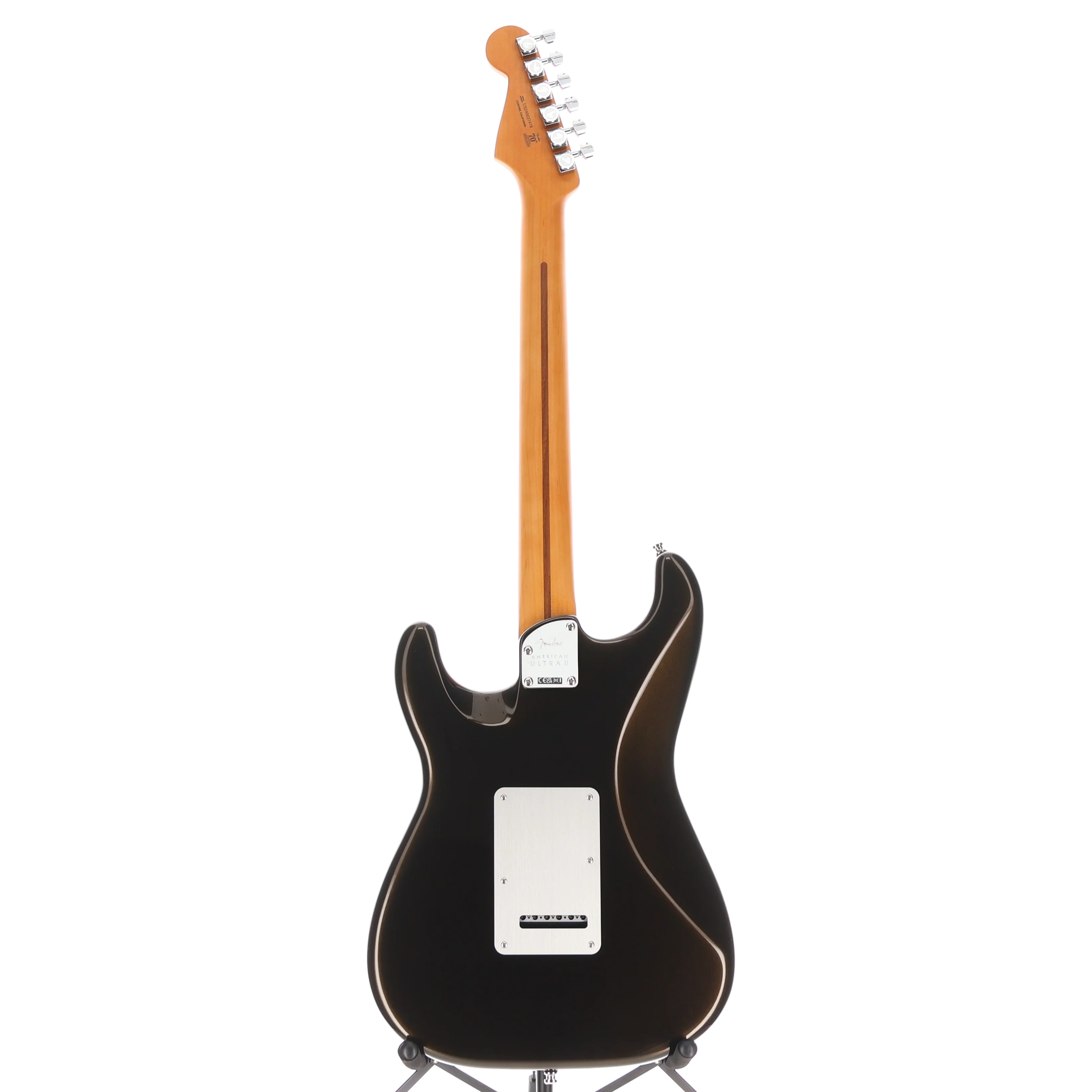 Fender American Ultra II Stratocaster, Ebony Fingerboard, Texas Tea (RC4) (37478) - Image 6
