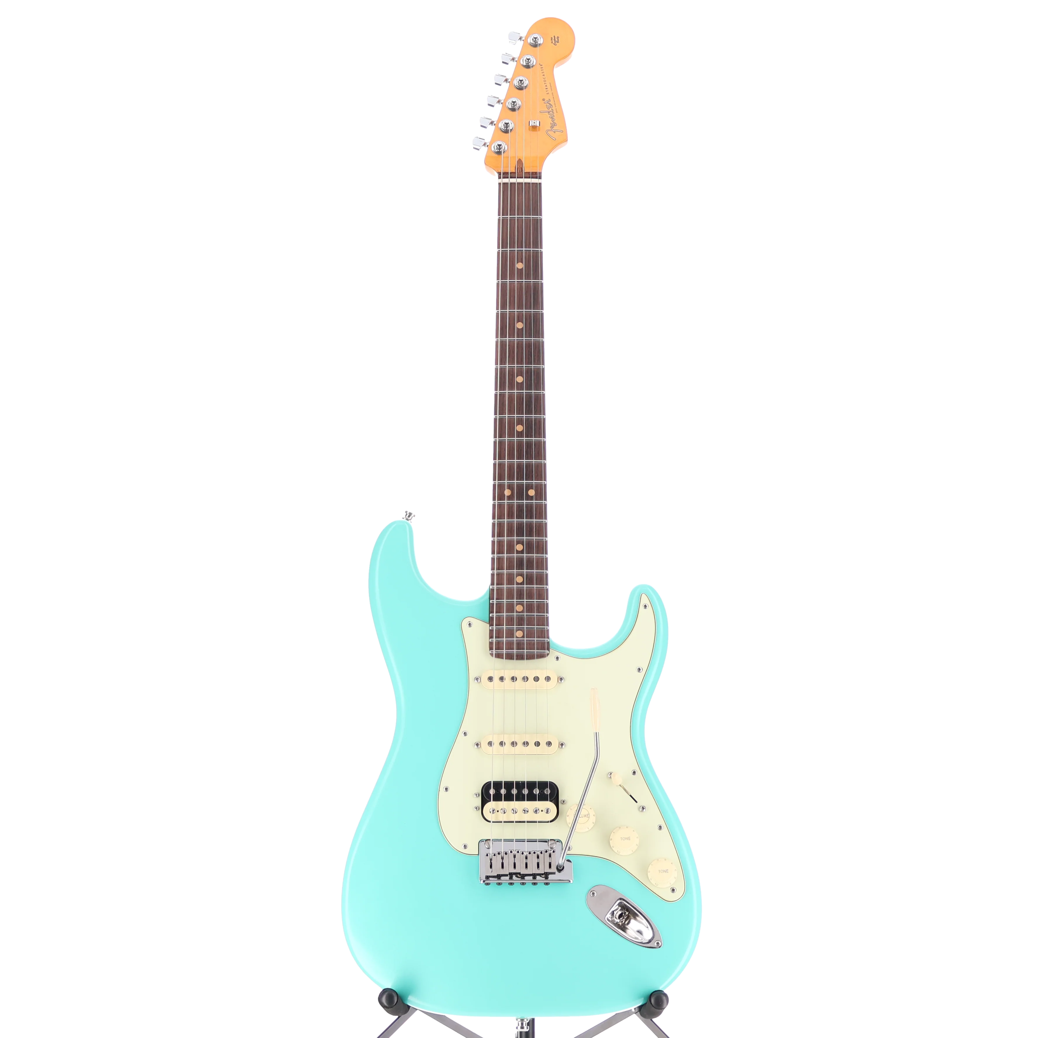 Fender American Ultra Luxe Vintage '60s Stratocaster® HSS, Rosewood Fingerboard, Sea Foam Green (RC3) (03519) - Image 5