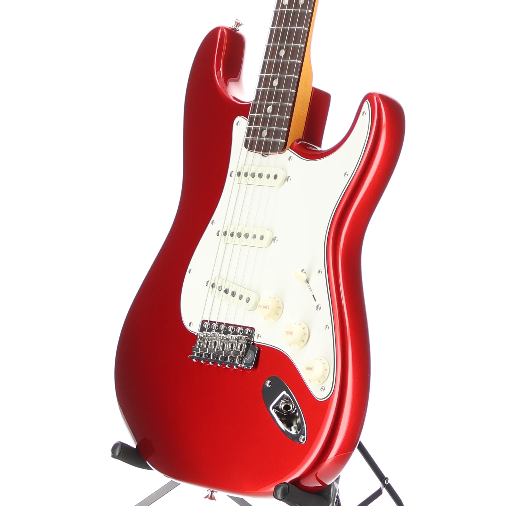 Fender American Vintage II 1965 Stratocaster, Round-Lam Rosewood Fingerboard, Candy Apple Red (RC3) (63082) - Image 4