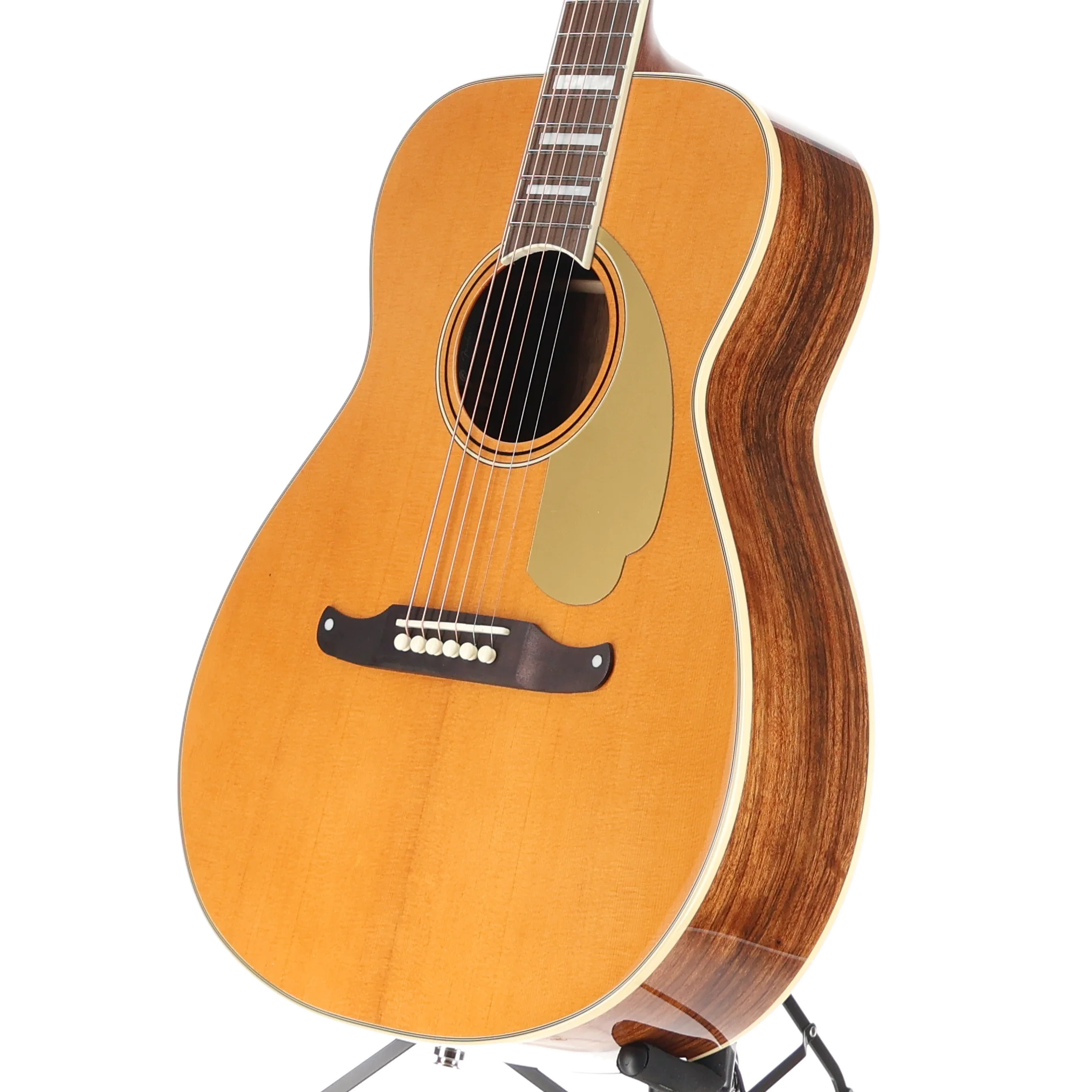 Fender California Vintage Malibu with Case, Gold Pickguard, Aged Natural (L11) (05414) - Image 4