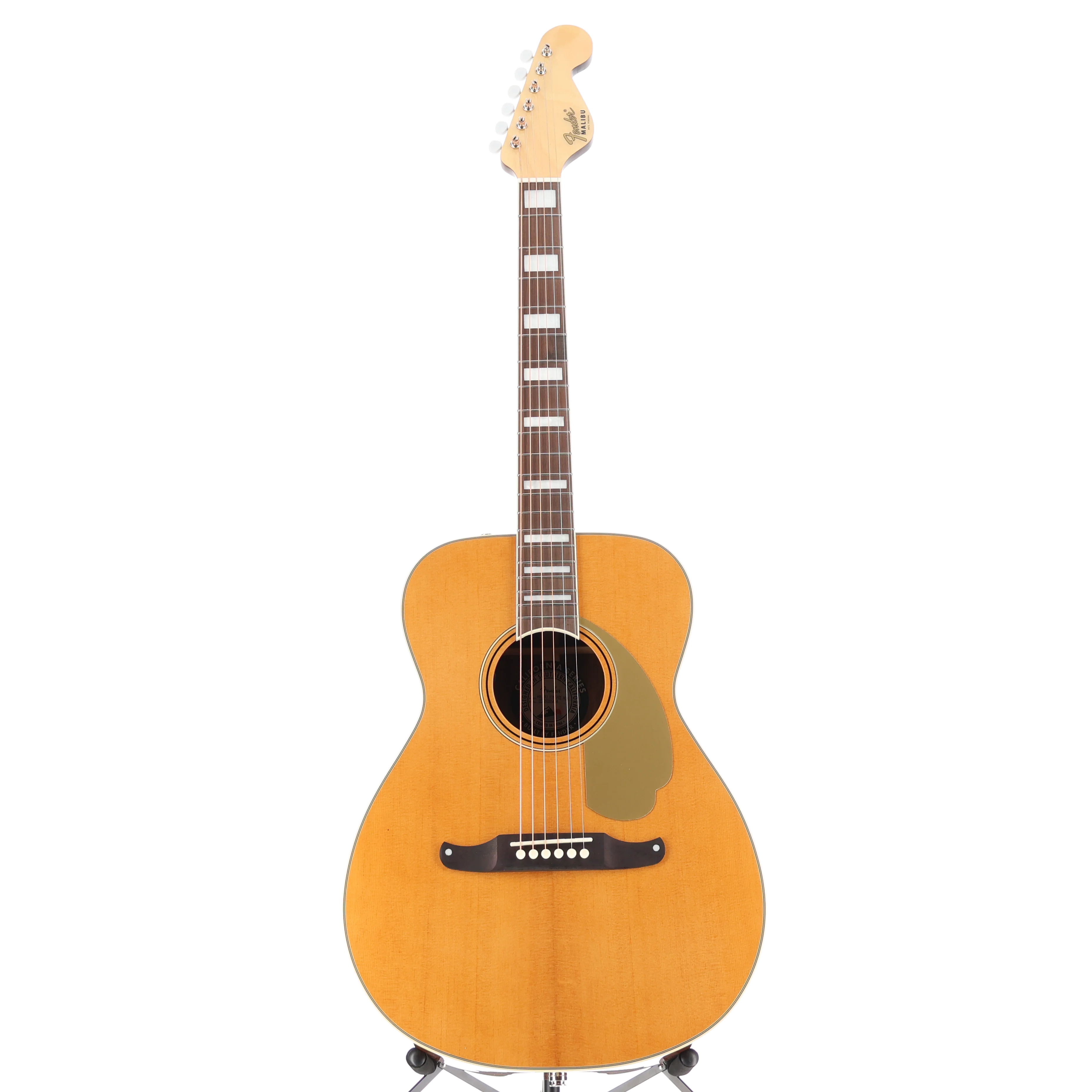 Fender California Vintage Malibu with Case, Gold Pickguard, Aged Natural (L11) (05414) - Image 5