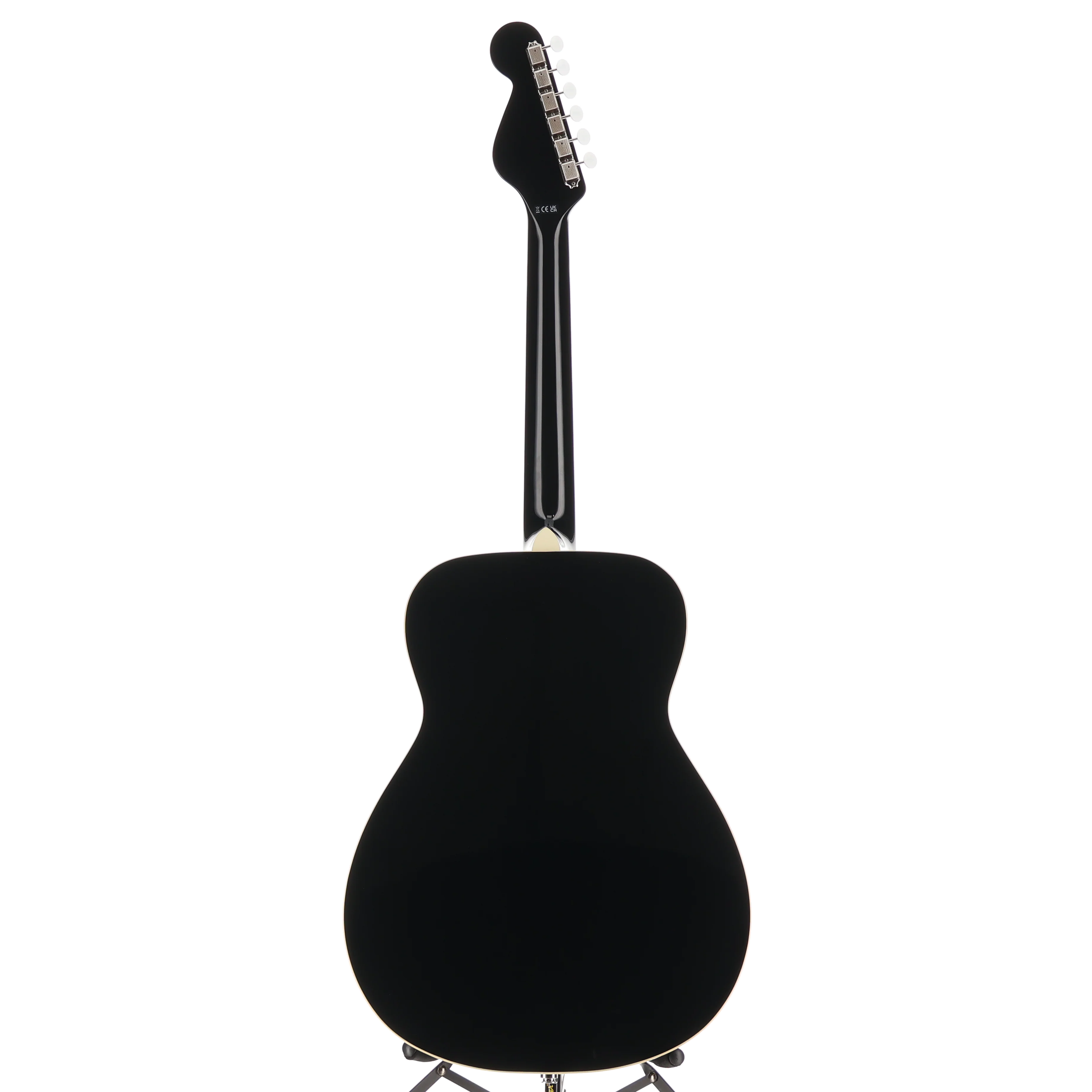 Fender California Vintage Malibu with Case, Gold Pickguard, Black, Fully Tested (F7) (05420) - Image 6