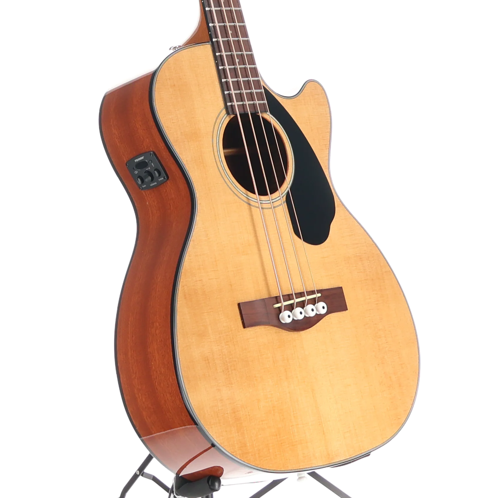 Fender CB-60SCE Bass, Laurel Fingerboard, Natural (Q11) (05892) - Image 3