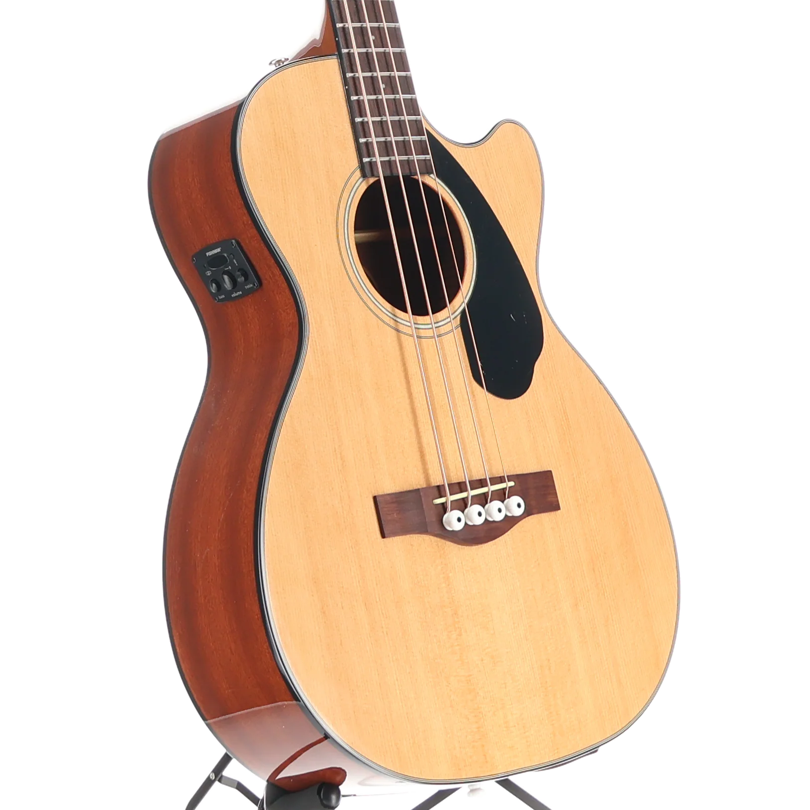 Fender CB-60SCE Bass, Laurel Fingerboard, Natural (Q12) (05912) - Image 3