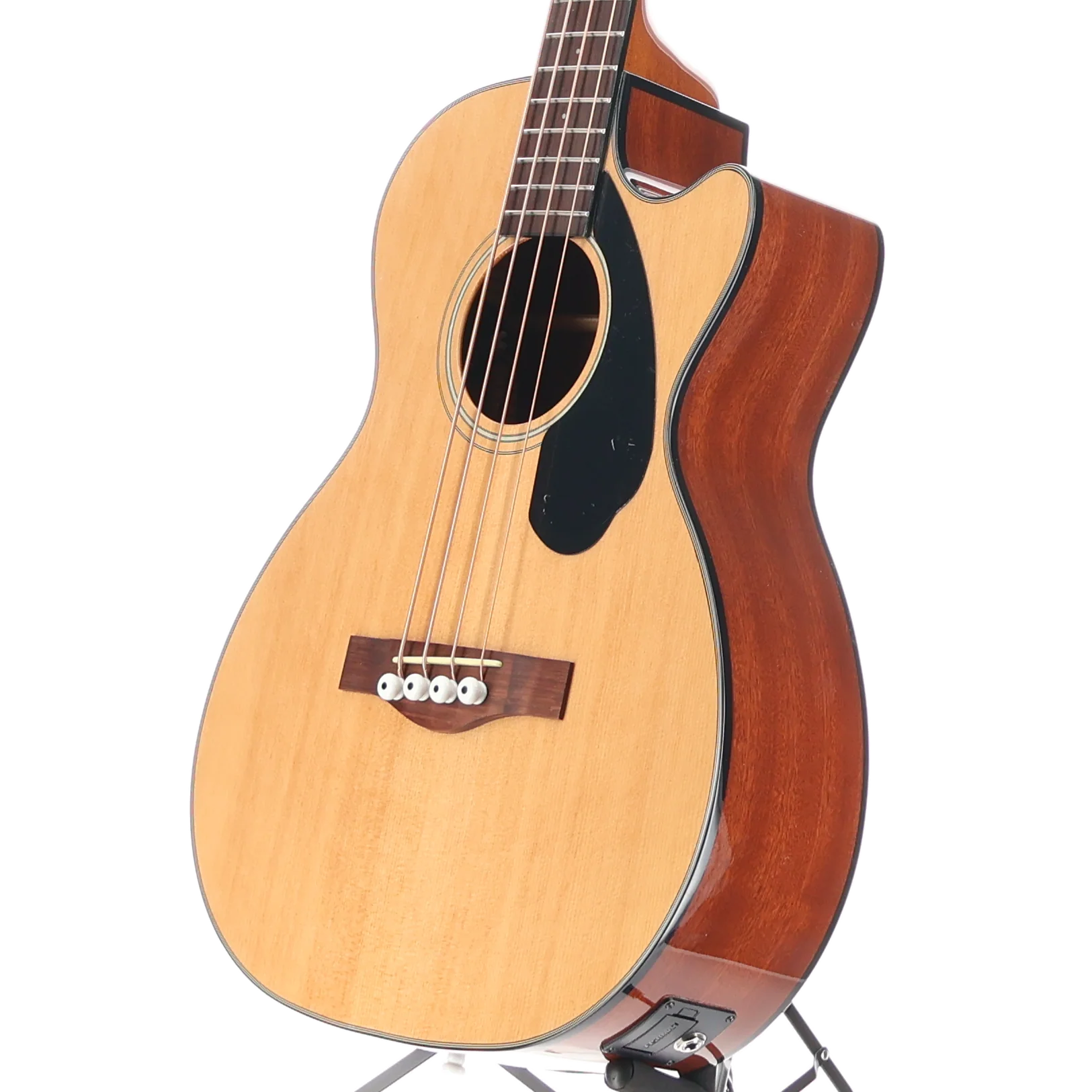 Fender CB-60SCE Bass, Laurel Fingerboard, Natural (Q12) (05912) - Image 4