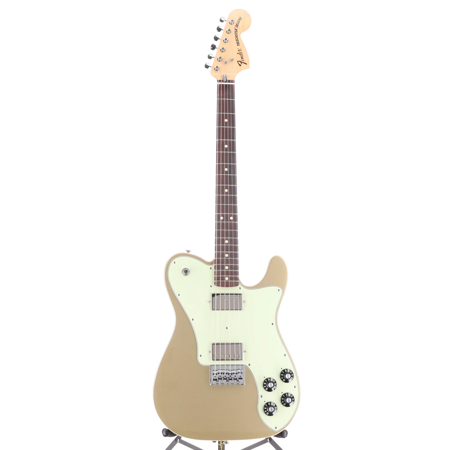 Fender Chris Shiflett Telecaster Deluxe, Shoreline Gold, Professional Setup (F9) (36046) - Image 5
