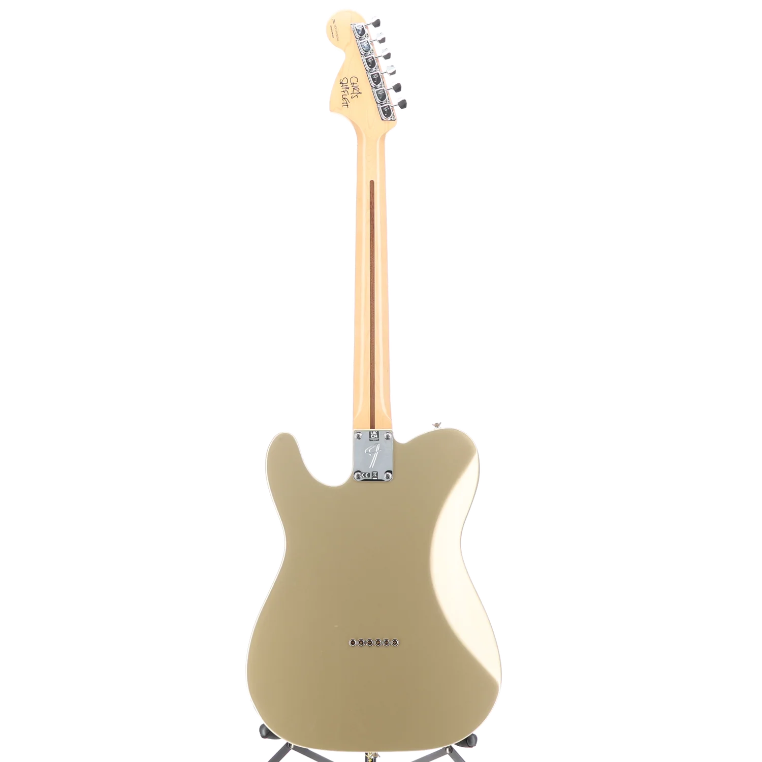 Fender Chris Shiflett Telecaster Deluxe, Shoreline Gold, Professional Setup (F9) (36046) - Image 6
