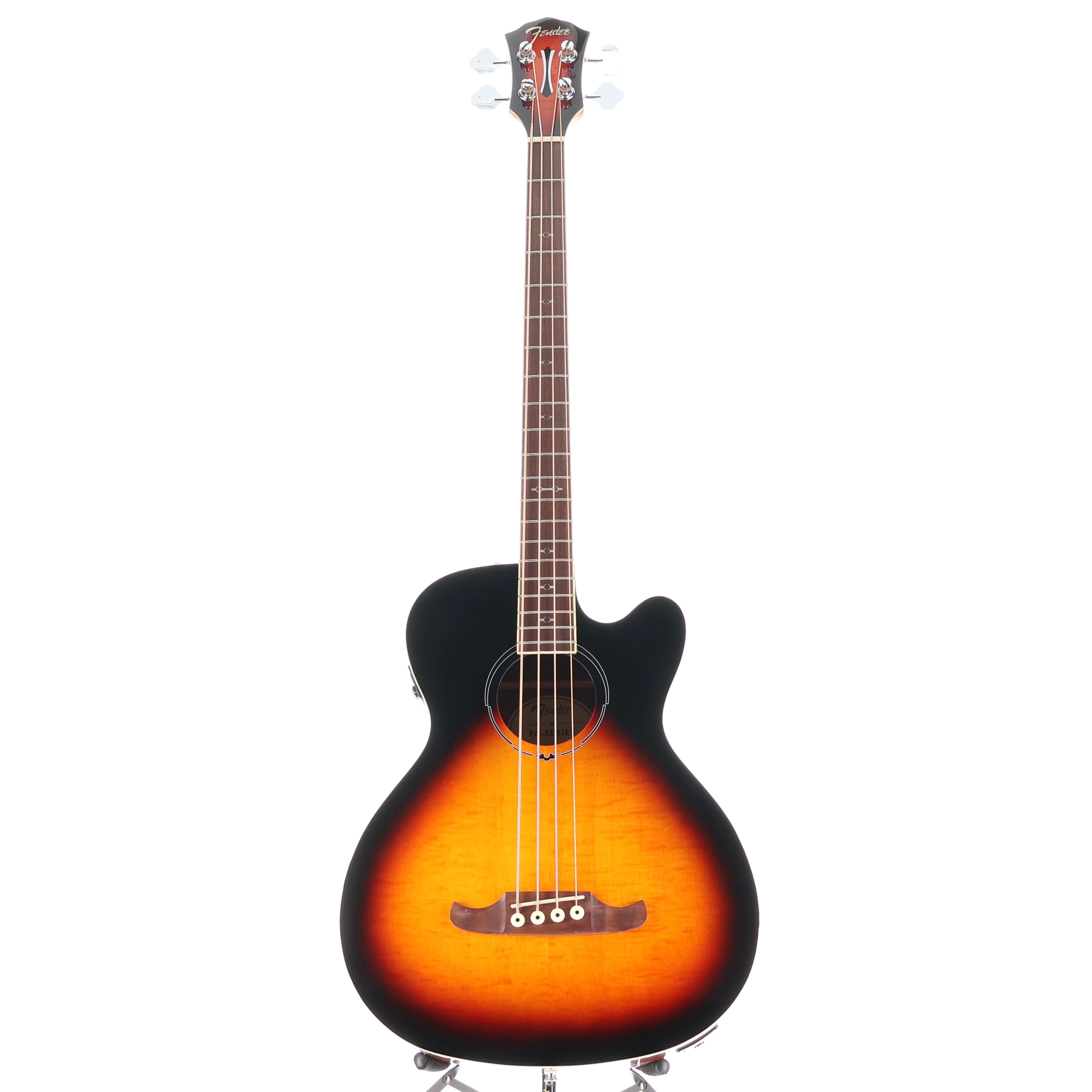 Fender FA-450CE Bass, Laurel Fingerboard, 3-Color Sunburst, Pro Setup (C4) (13044) - Image 5