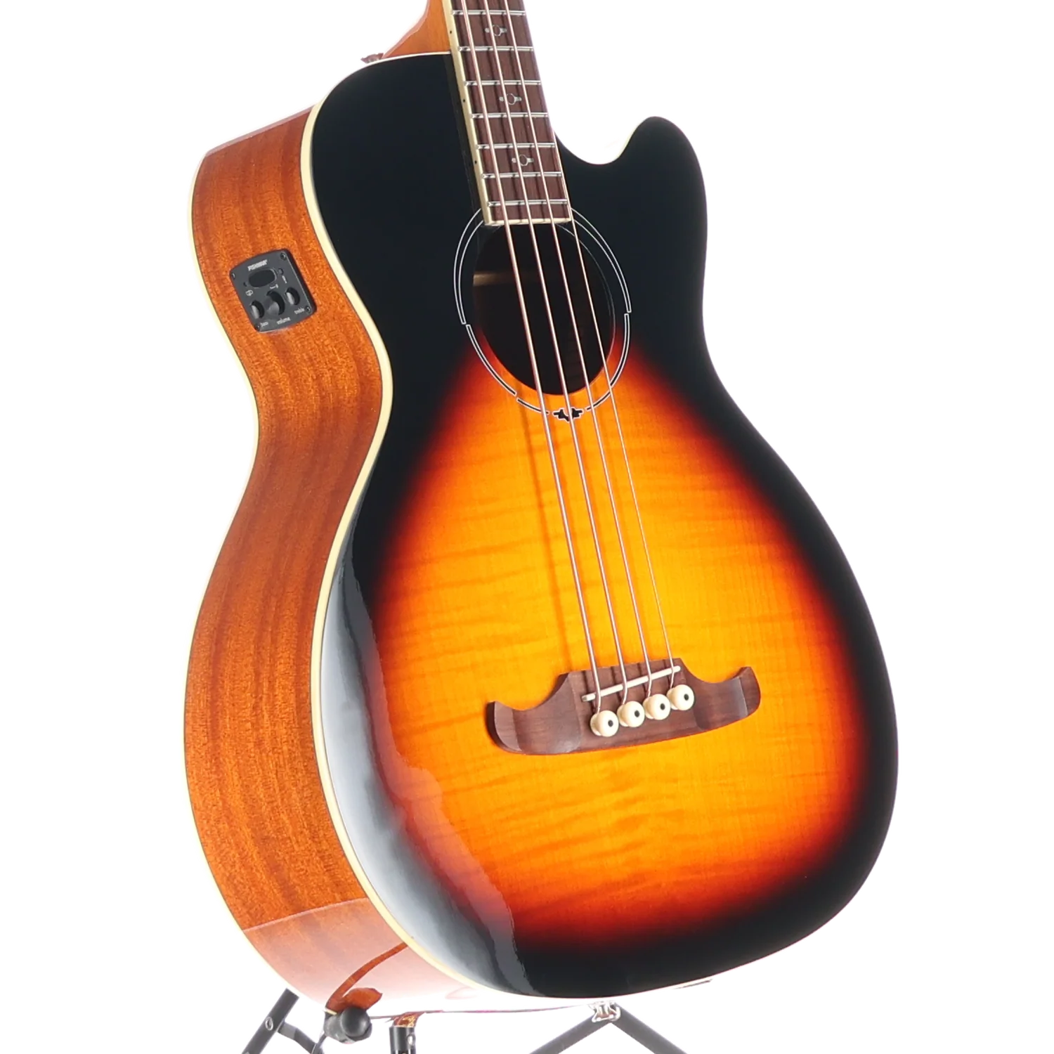 Fender FA-450CE Bass, Laurel Fingerboard, 3-Color Sunburst (W5) (13006) - Image 3