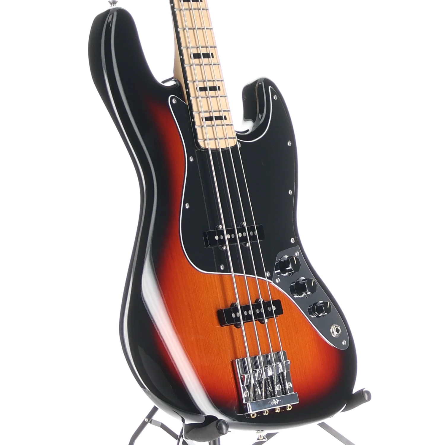 Fender Geddy Lee Jazz Bass, Maple Fingerboard, 3-Color Sunburst, Plays Great (AA5) (90845) - Image 3