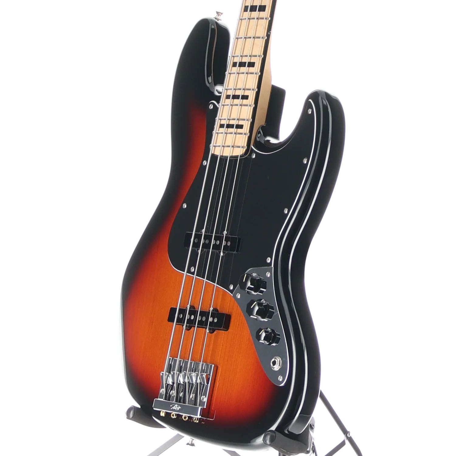Fender Geddy Lee Jazz Bass, Maple Fingerboard, 3-Color Sunburst, Plays Great (AA5) (90845) - Image 4
