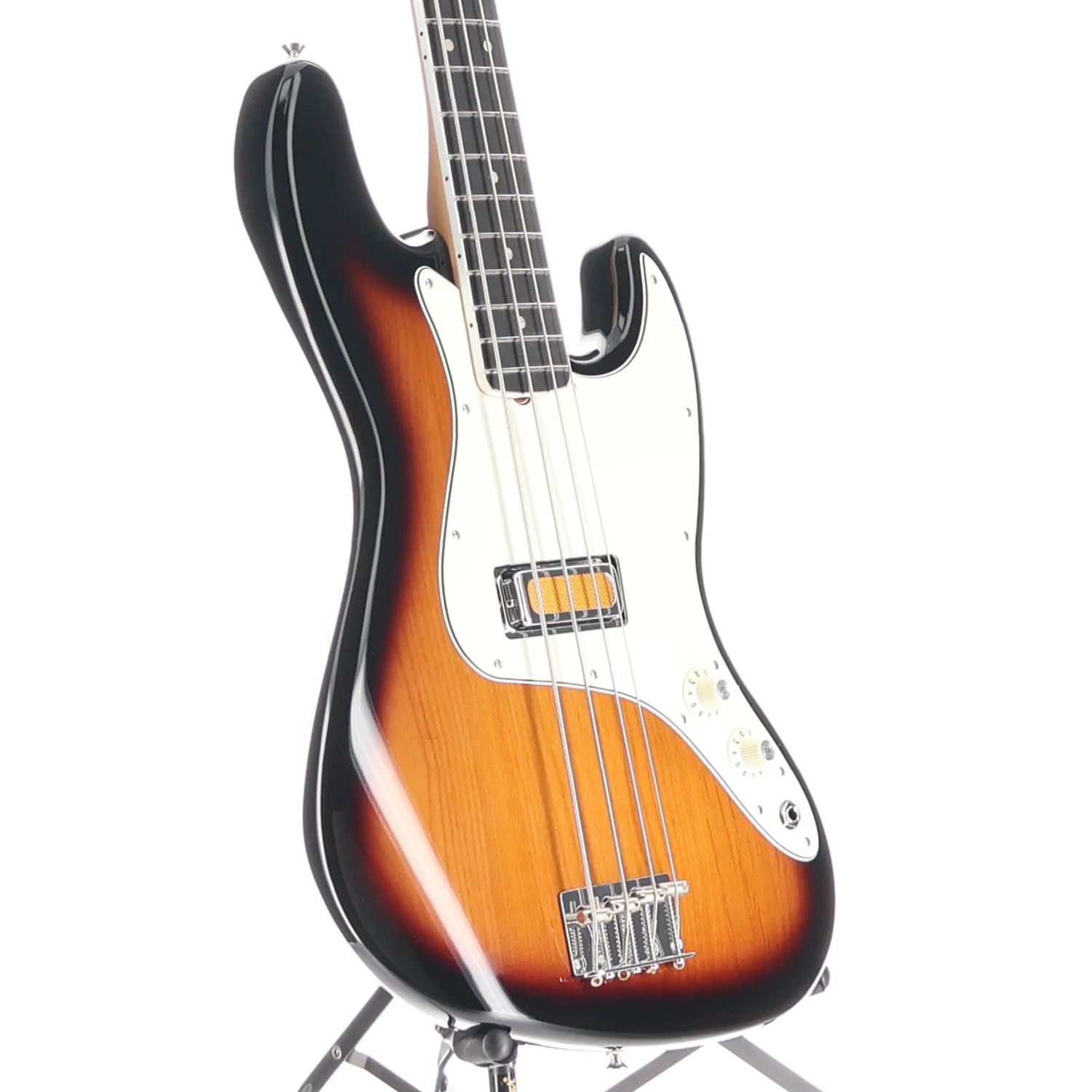 Fender Gold Foil Jazz Bass, 2-Color Sunburst, Plays Great (AA13) (00653) - Image 3