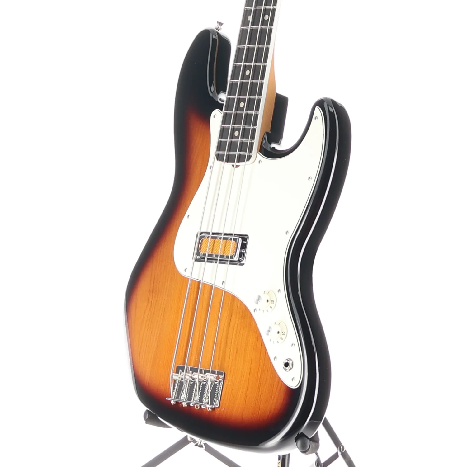 Fender Gold Foil Jazz Bass, 2-Color Sunburst, Plays Great (AA13) (00653) - Image 4
