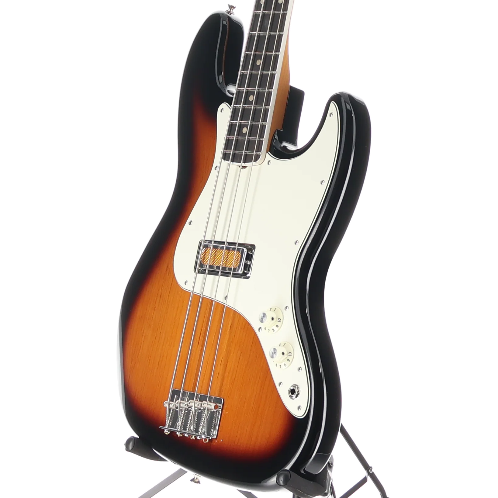 Fender Gold Foil Jazz Bass, 2-Color Sunburst, Plays Great (B12) (05041) - Image 4
