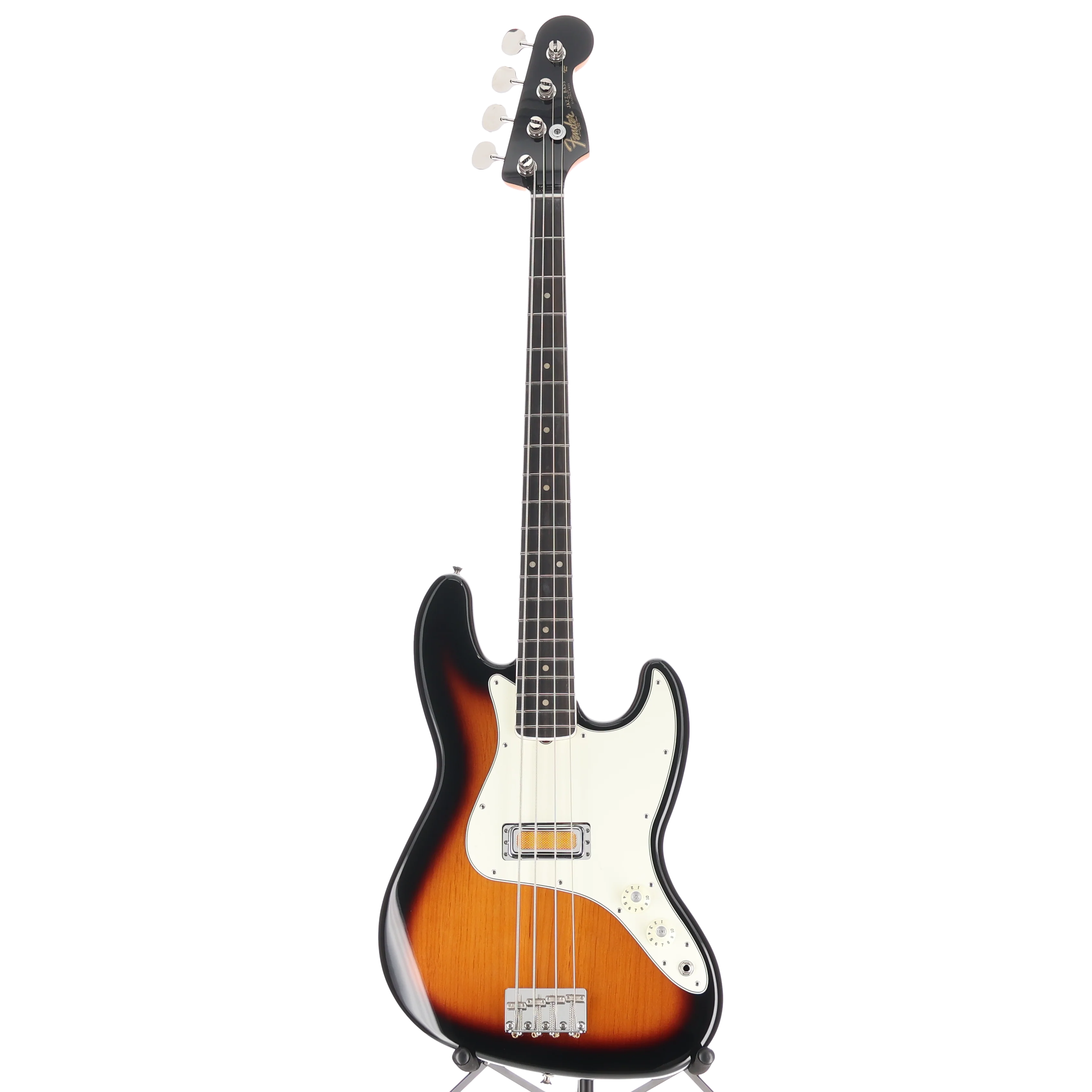 Fender Gold Foil Jazz Bass, 2-Color Sunburst, Plays Great (B12) (05041) - Image 5