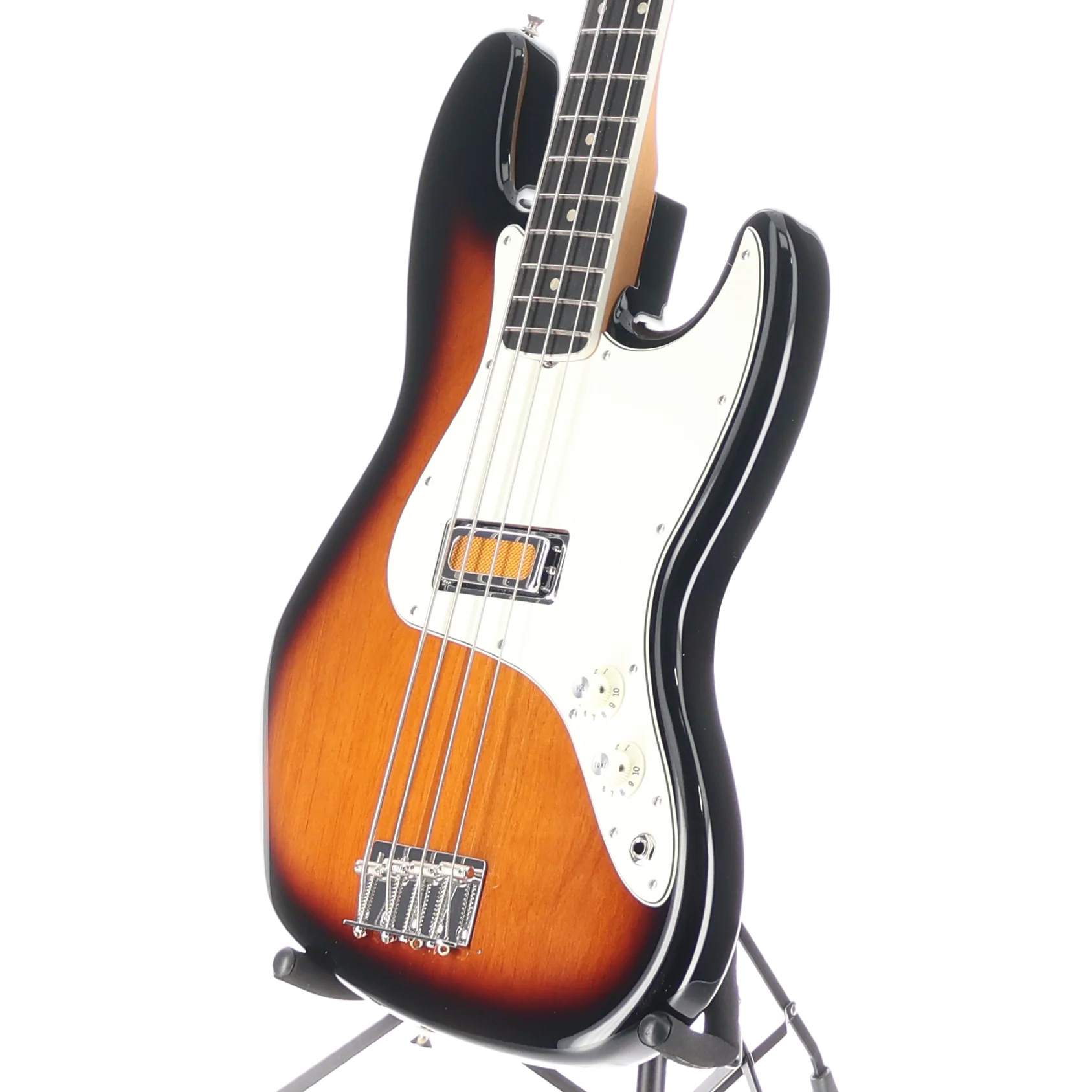 Fender Gold Foil Jazz Bass, Ebony Fingerboard, 2-Color Sunburst (RP) (11303) - Image 4