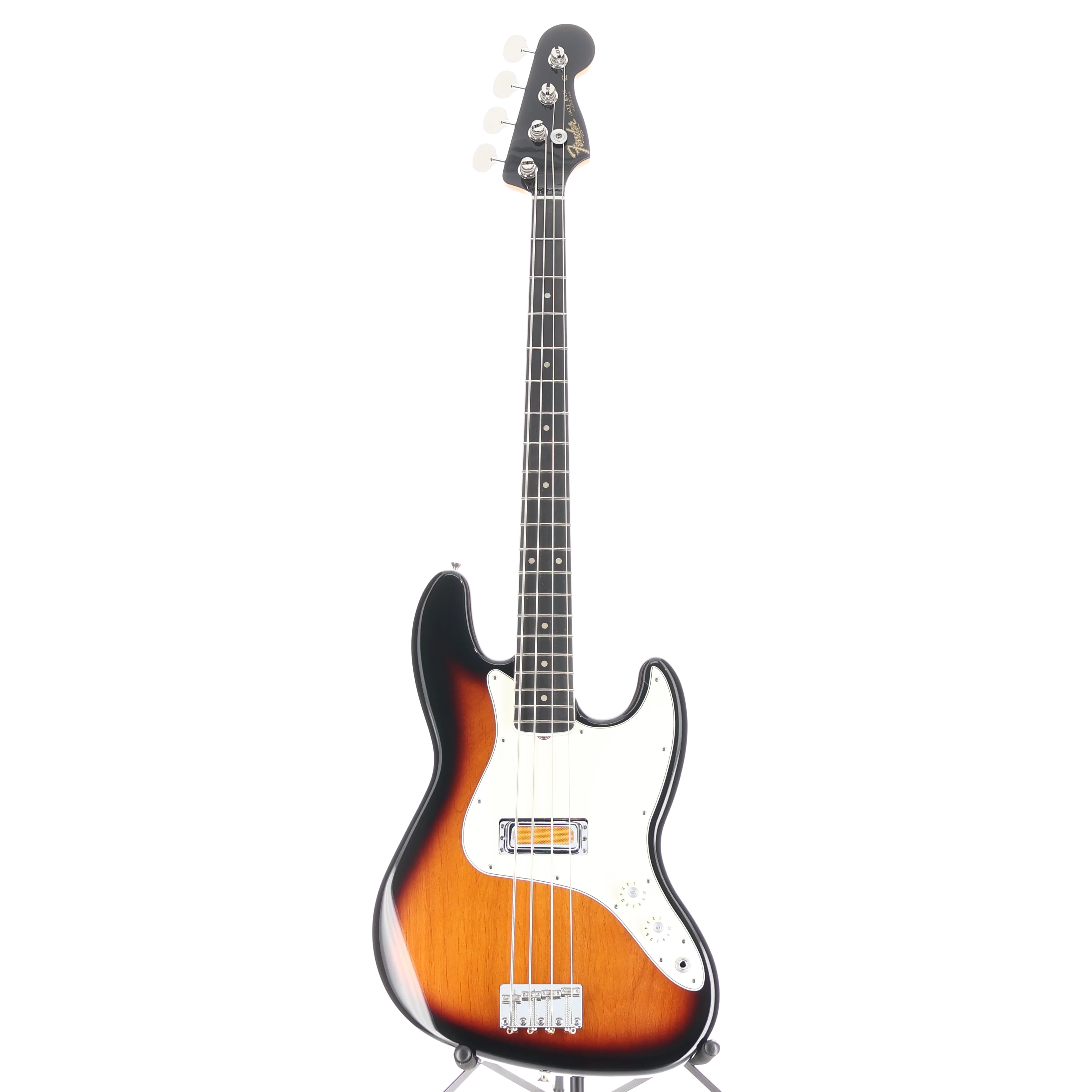 Fender Gold Foil Jazz Bass, Ebony Fingerboard, 2-Color Sunburst (RP) (11303) - Image 5