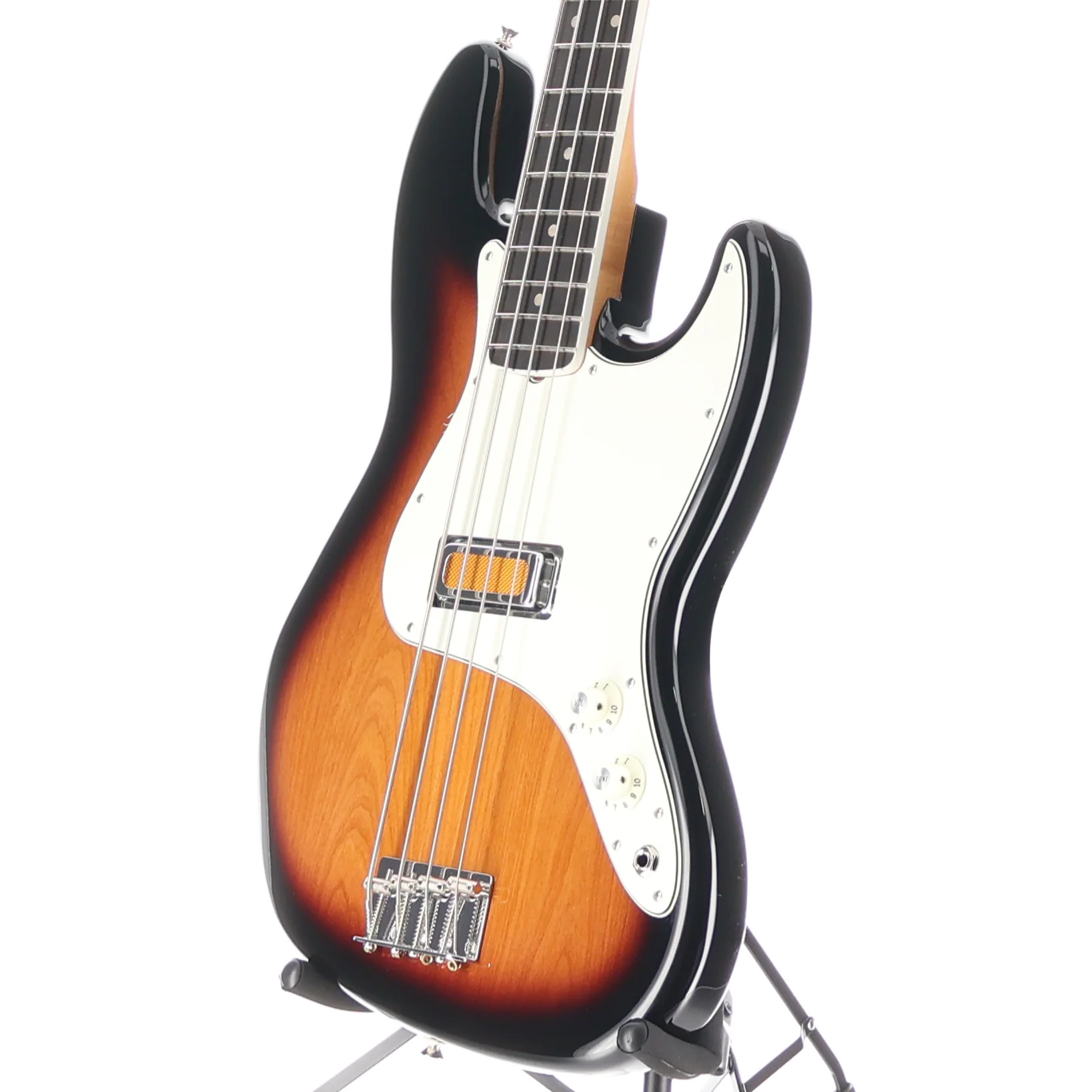 Fender Gold Foil Jazz Bass, Ebony Fingerboard, 2-Color Sunburst (V7) (11513) - Image 4