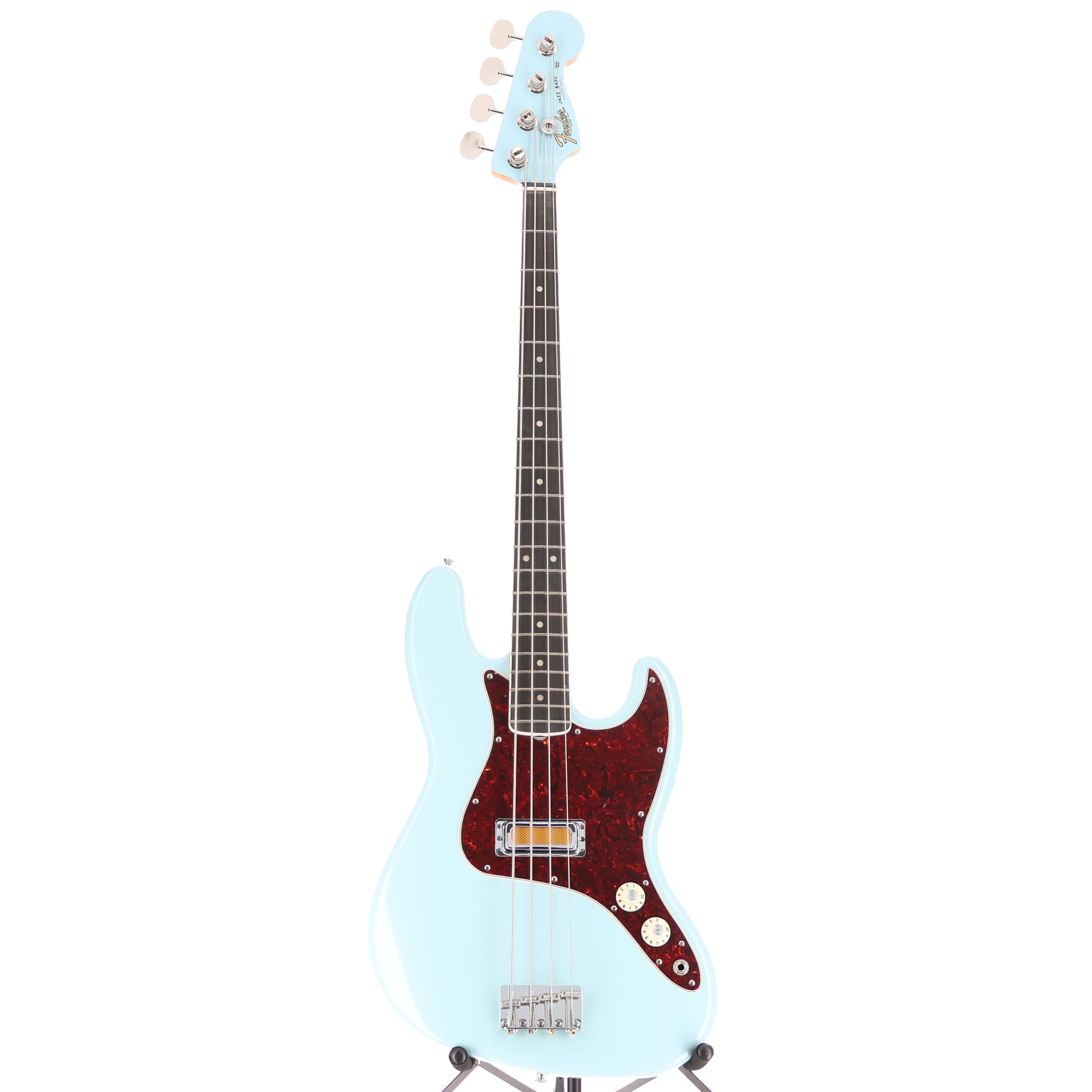 Fender Gold Foil Jazz Bass, Sonic Blue, Professional Setup (B7) (96229) - Image 5