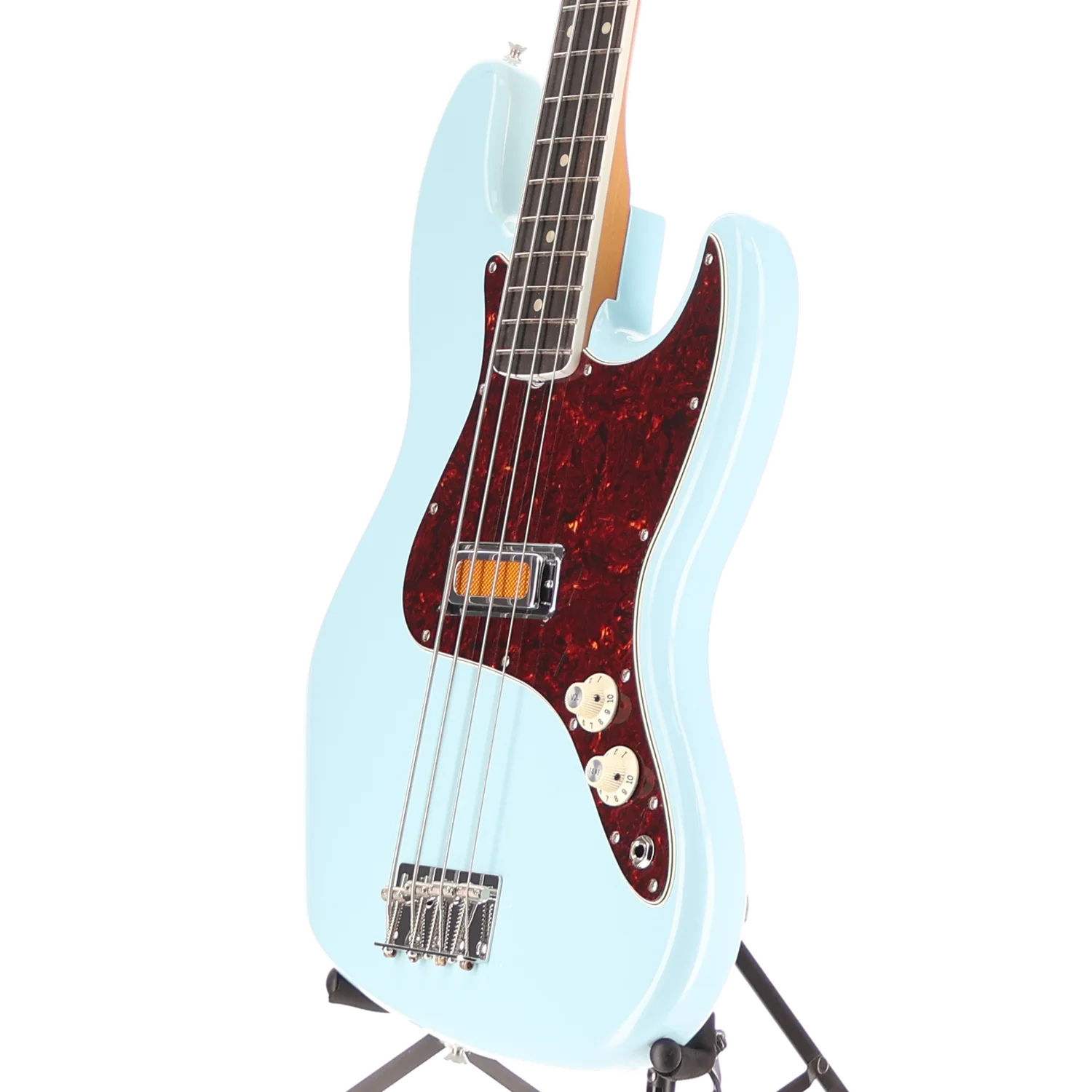Fender Gold Foil Jazz Bass, Sonic Blue, Professional Setup (Z13) (83920) - Image 4