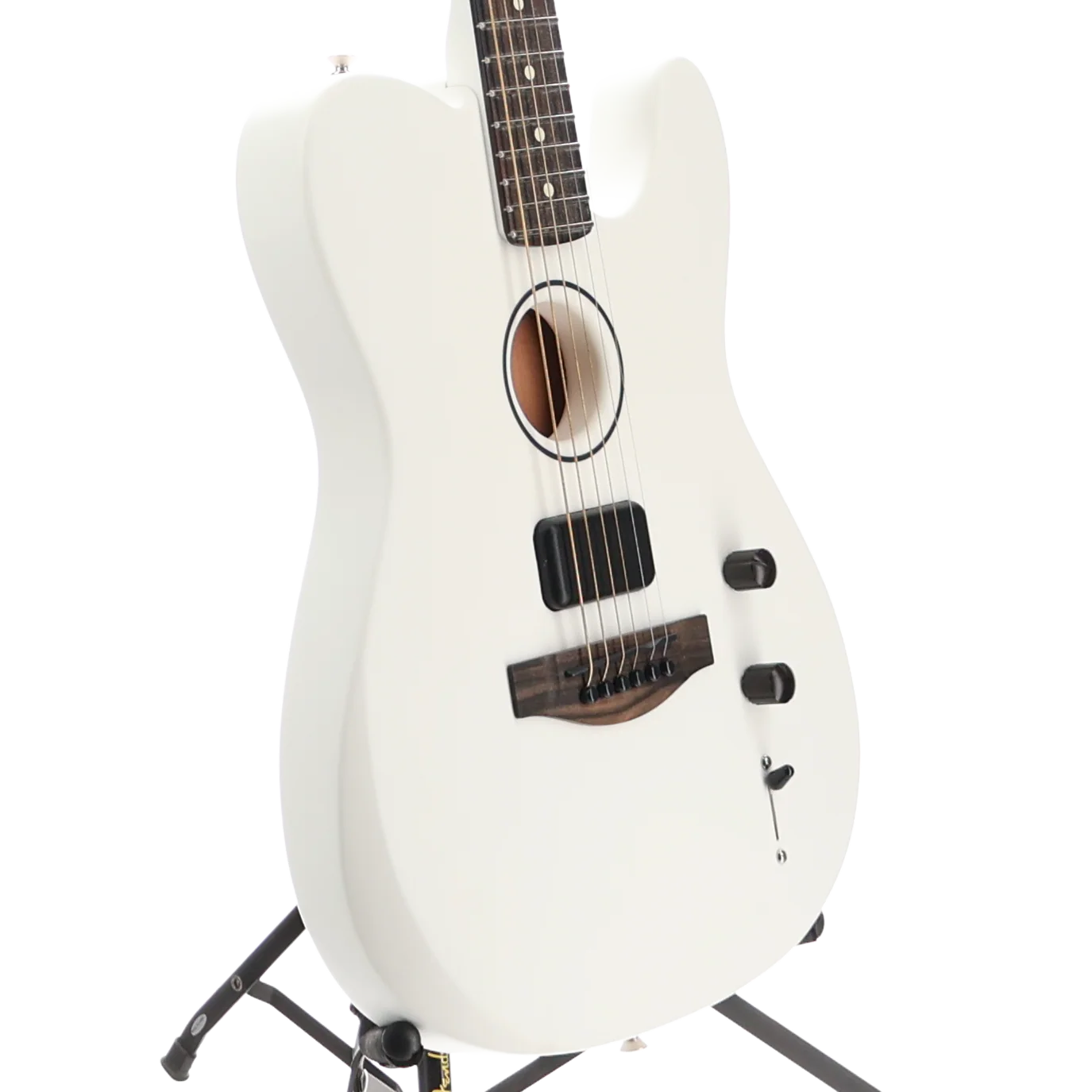 Fender Limited Edition FINNEAS American Acoustasonic Telecaster, Satin Arctic White (RC4) (2588A) - Image 3