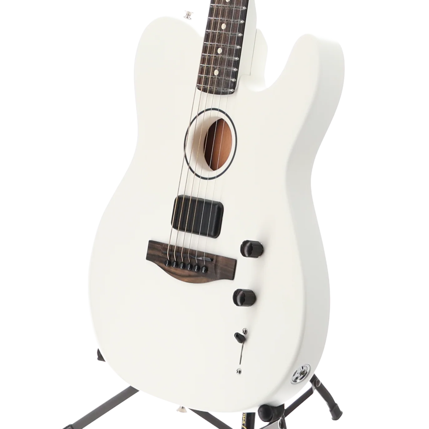 Fender Limited Edition FINNEAS American Acoustasonic Telecaster, Satin Arctic White (RC4) (2588A) - Image 4