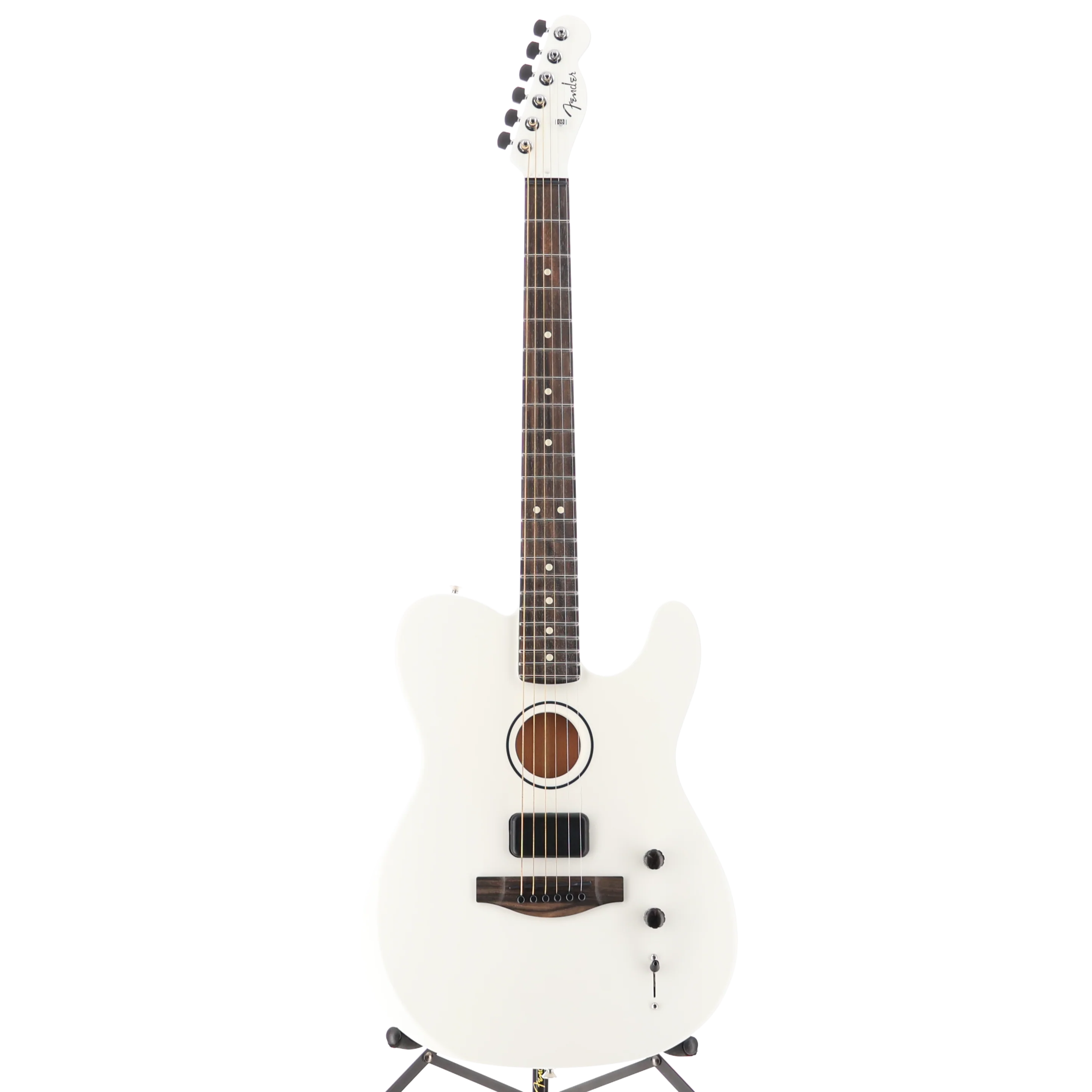 Fender Limited Edition FINNEAS American Acoustasonic Telecaster, Satin Arctic White (RC4) (2588A) - Image 5