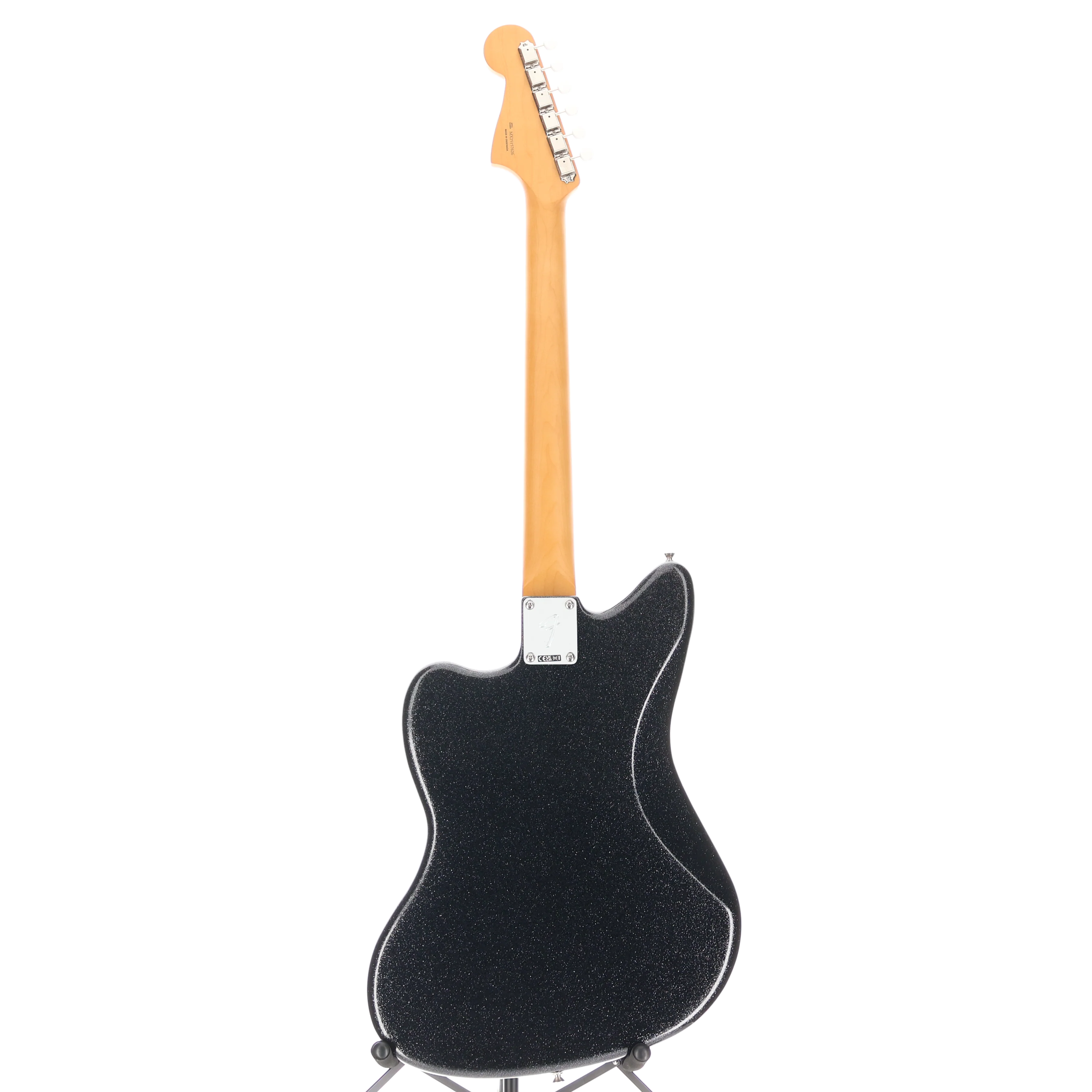 Fender Limited Edition Gold Foil Jazzmaster, Ebony Fingerboard, Black Sparkle (A3) (57626) - Image 6