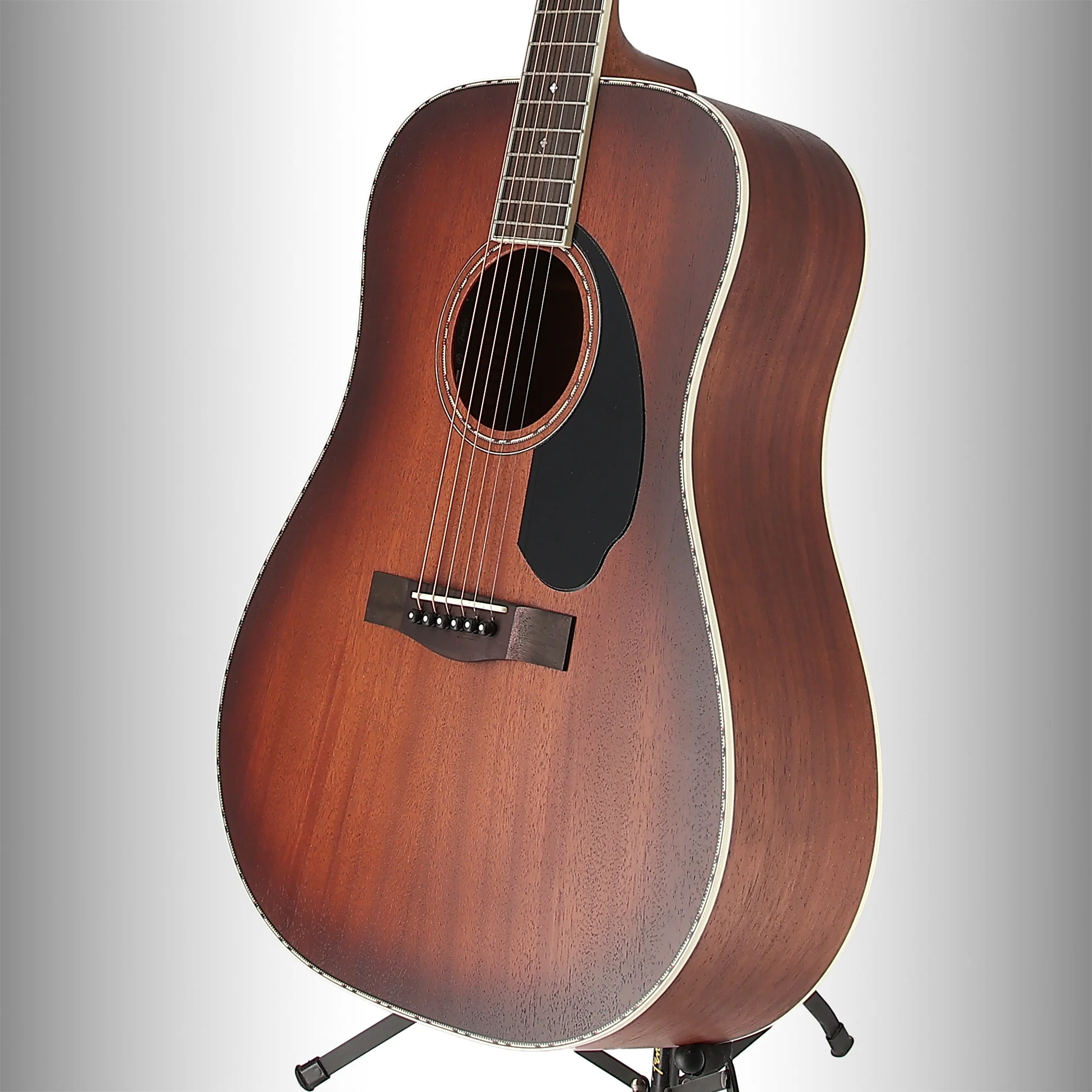 Fender PD-220E Dreadnought, All Mahogany, Ovangkol Fingerboard, Aged Cognac Burst (RP) (10337) - Image 3