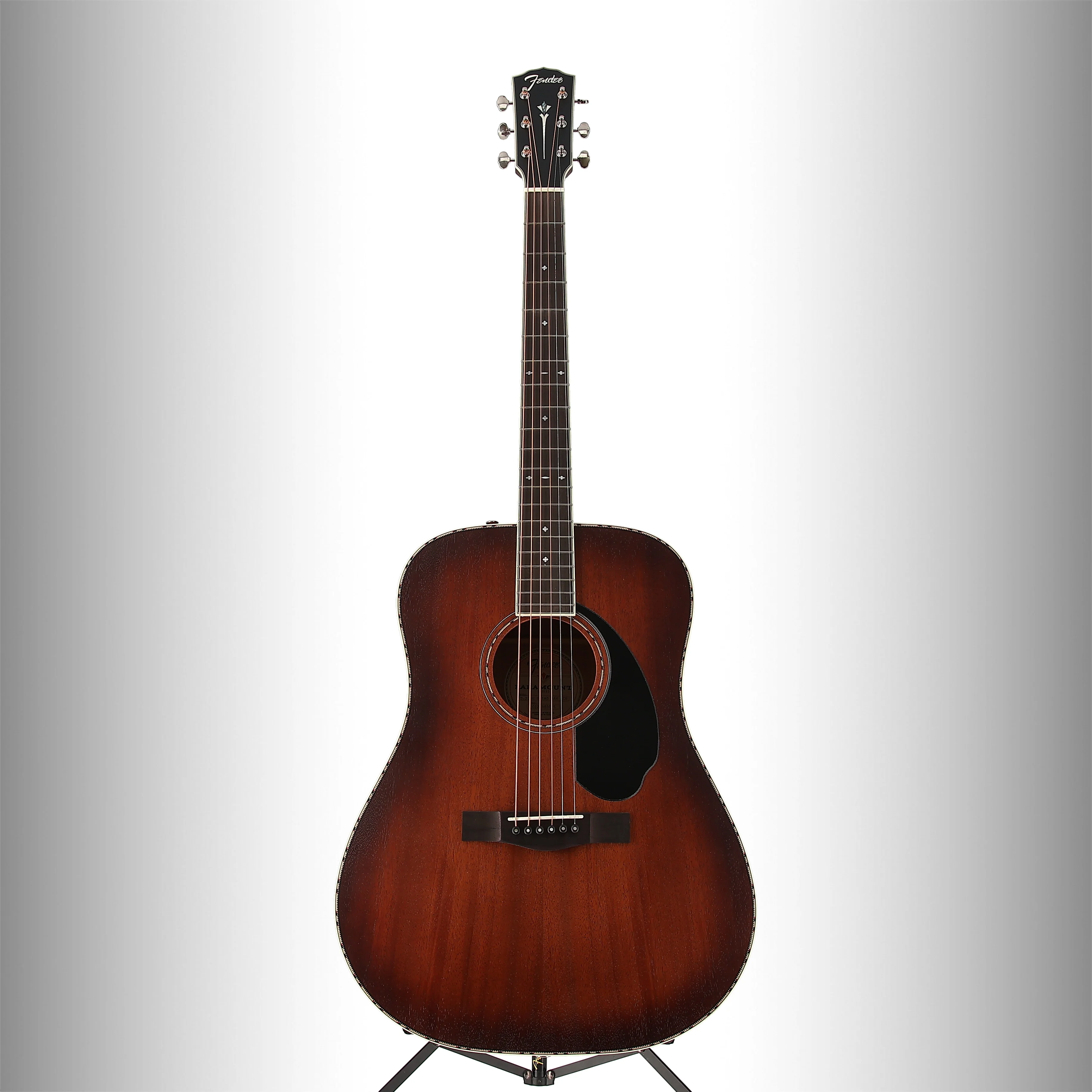 Fender PD-220E Dreadnought, All Mahogany, Ovangkol Fingerboard, Aged Cognac Burst (RP) (10337) - Image 5