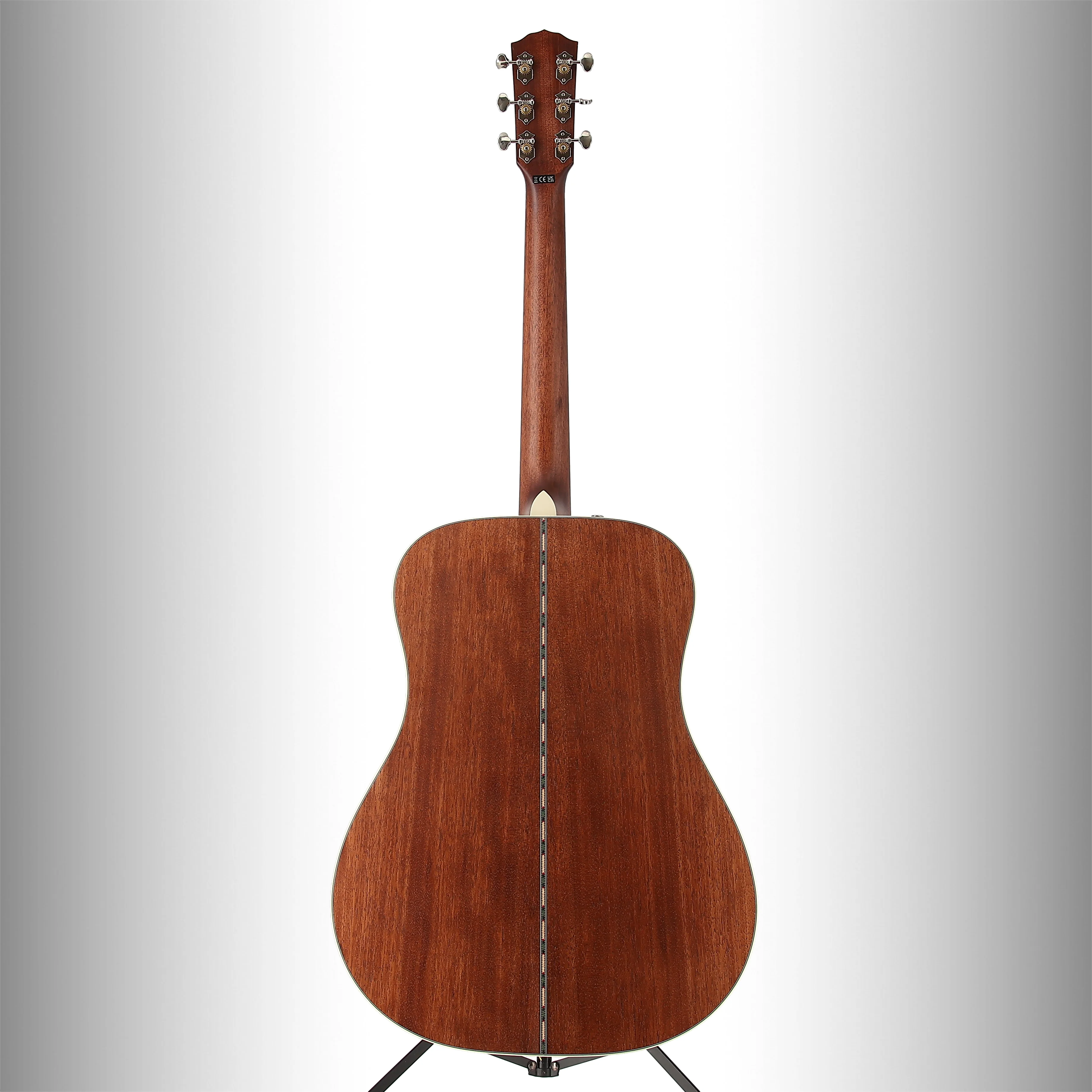 Fender PD-220E Dreadnought, All Mahogany, Ovangkol Fingerboard, Aged Cognac Burst (RP) (10337) - Image 6