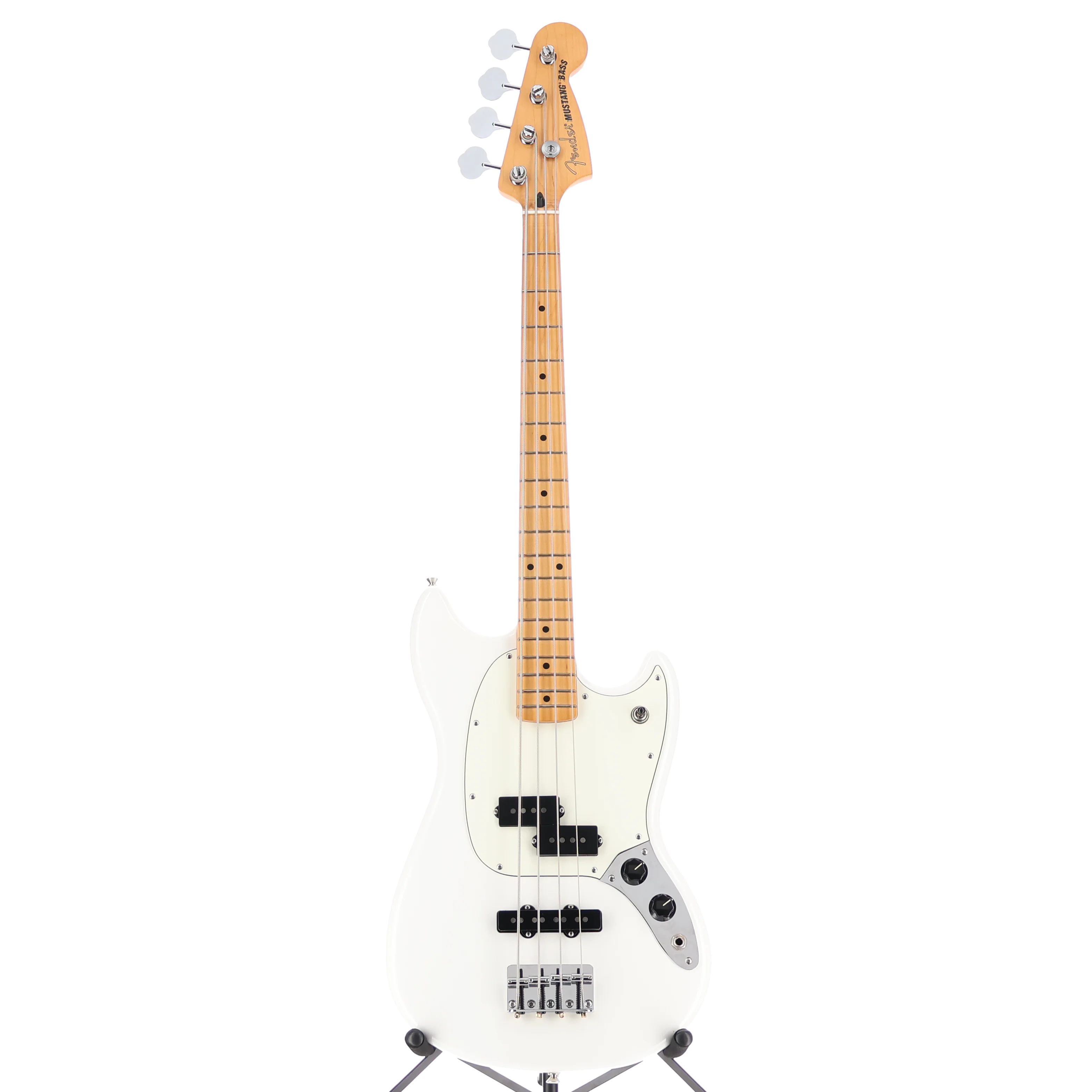 Fender Player II Mustang Bass PJ, Maple Fingerboard, Polar White (E4) (30853) - Image 5