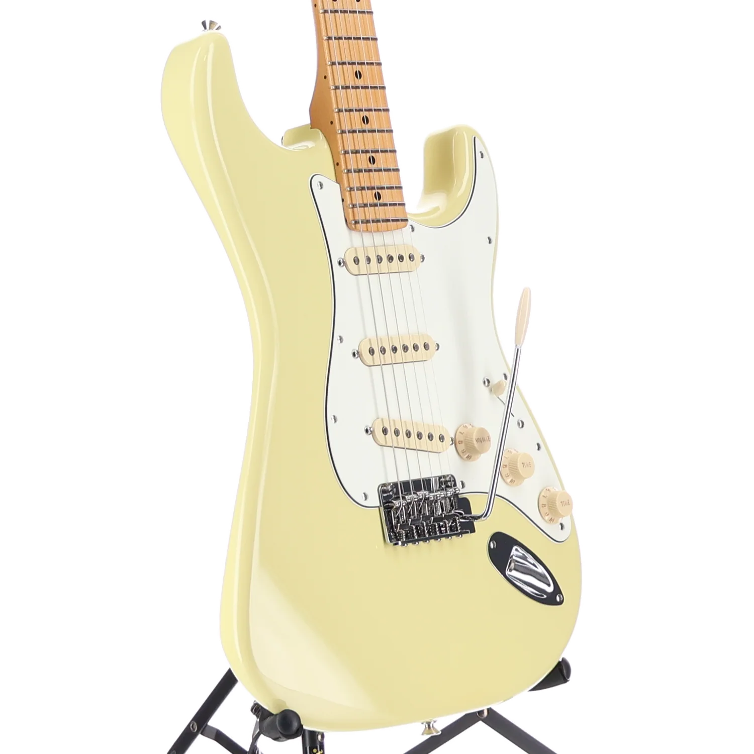 Fender Player II Stratocaster, Hialeah Yellow, Maple Fingerboard, Expert Setup (SR) (49976) - Image 3