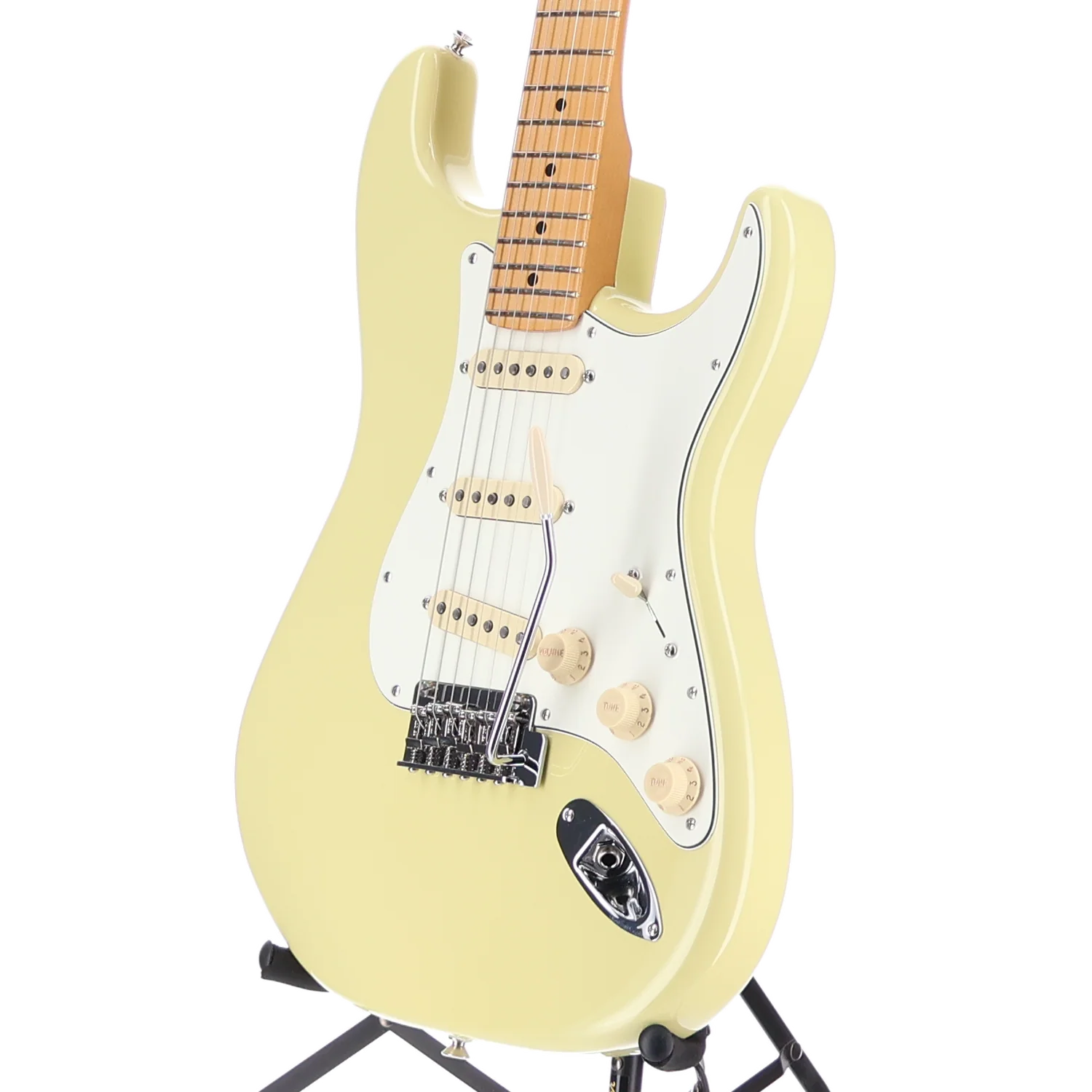 Fender Player II Stratocaster, Hialeah Yellow, Maple Fingerboard, Expert Setup (SR) (49976) - Image 4