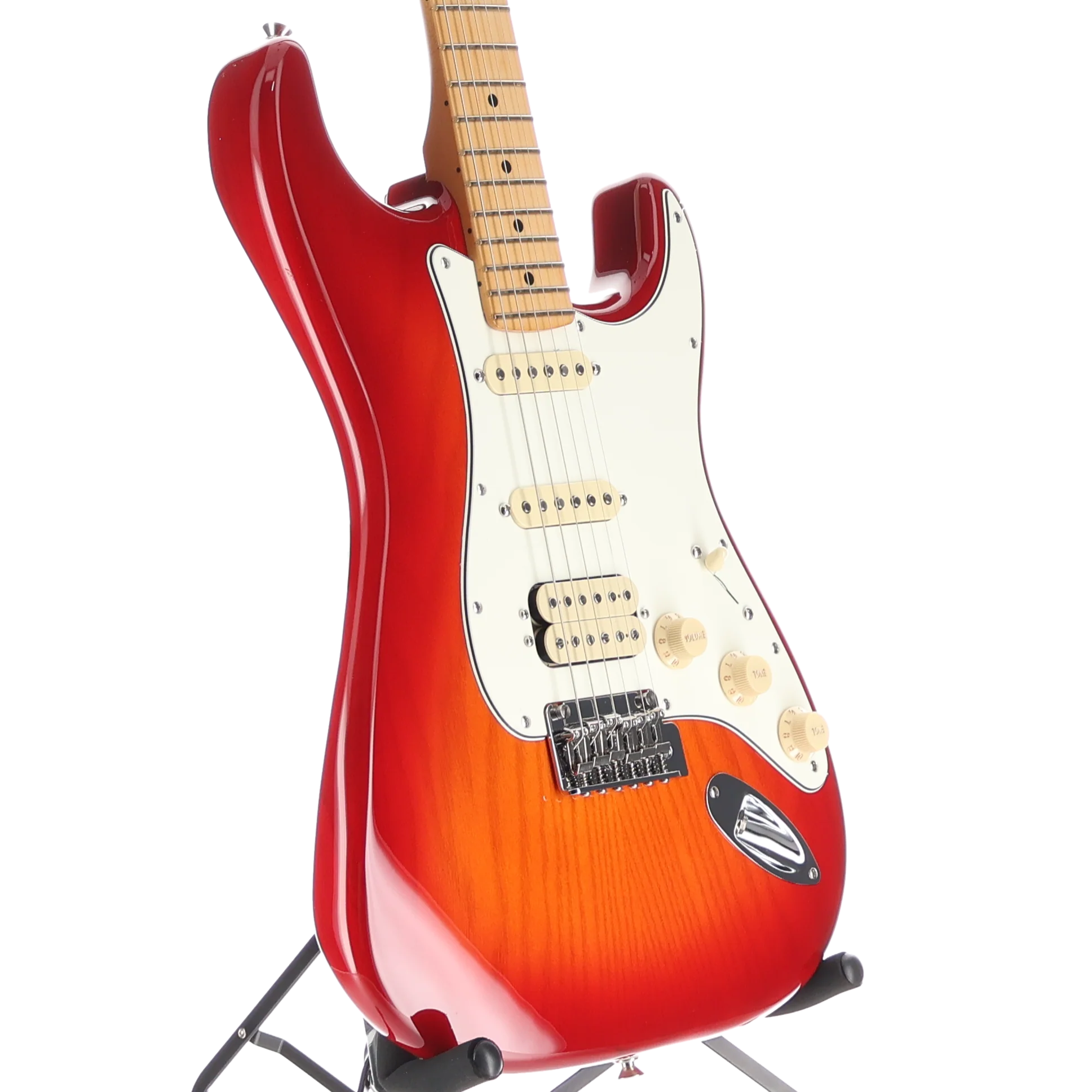 Fender Player II Stratocaster HSS, Maple Fingerboard, Aged Cherry Burst (SR) (22180) - Image 3
