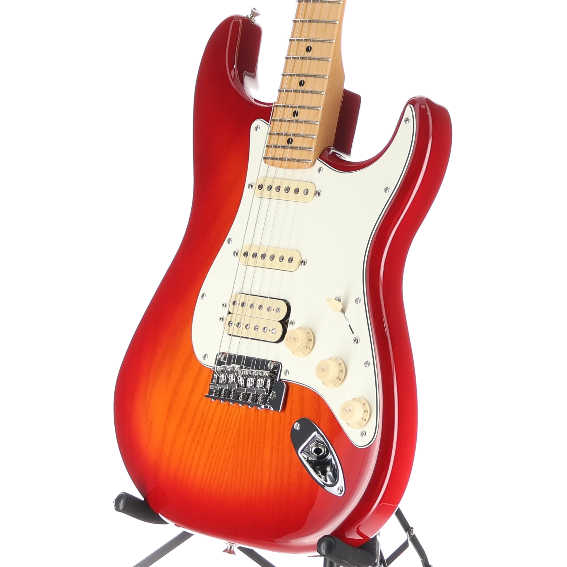 Fender Player II Stratocaster HSS, Maple Fingerboard, Aged Cherry Burst (SR) (22180) - Image 4