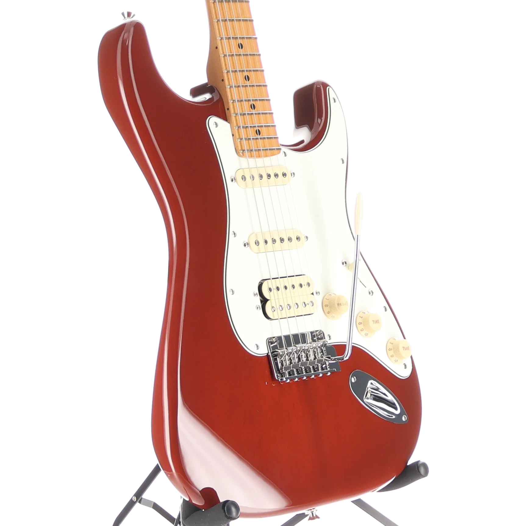 Fender Player II Stratocaster HSS, Maple Fingerboard, Transparent Mocha Burst (I13) (02407) - Image 3