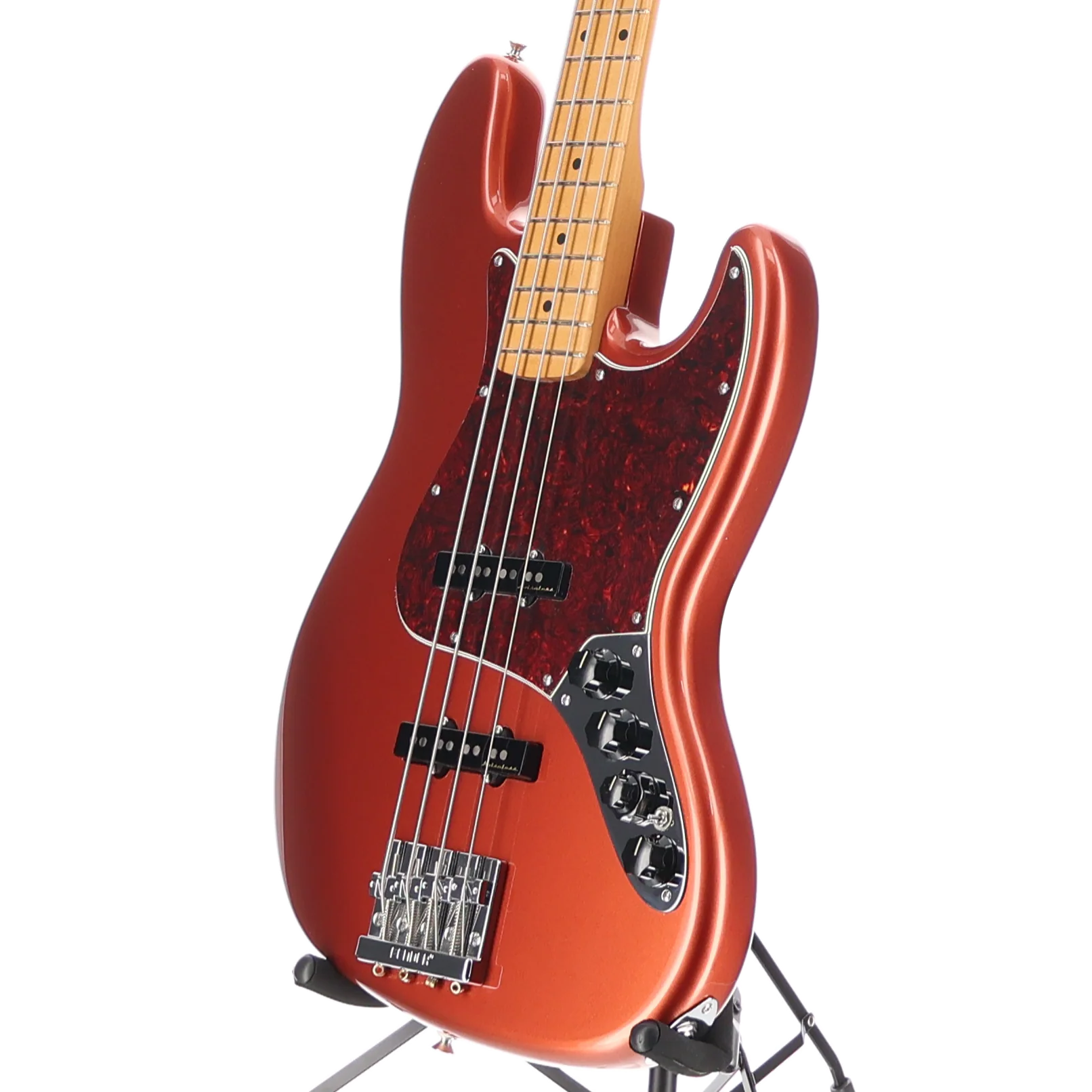 Fender Player Plus Jazz Bass, Maple Fingerboard, Aged Candy Apple Red (AA4) (48399) - Image 4