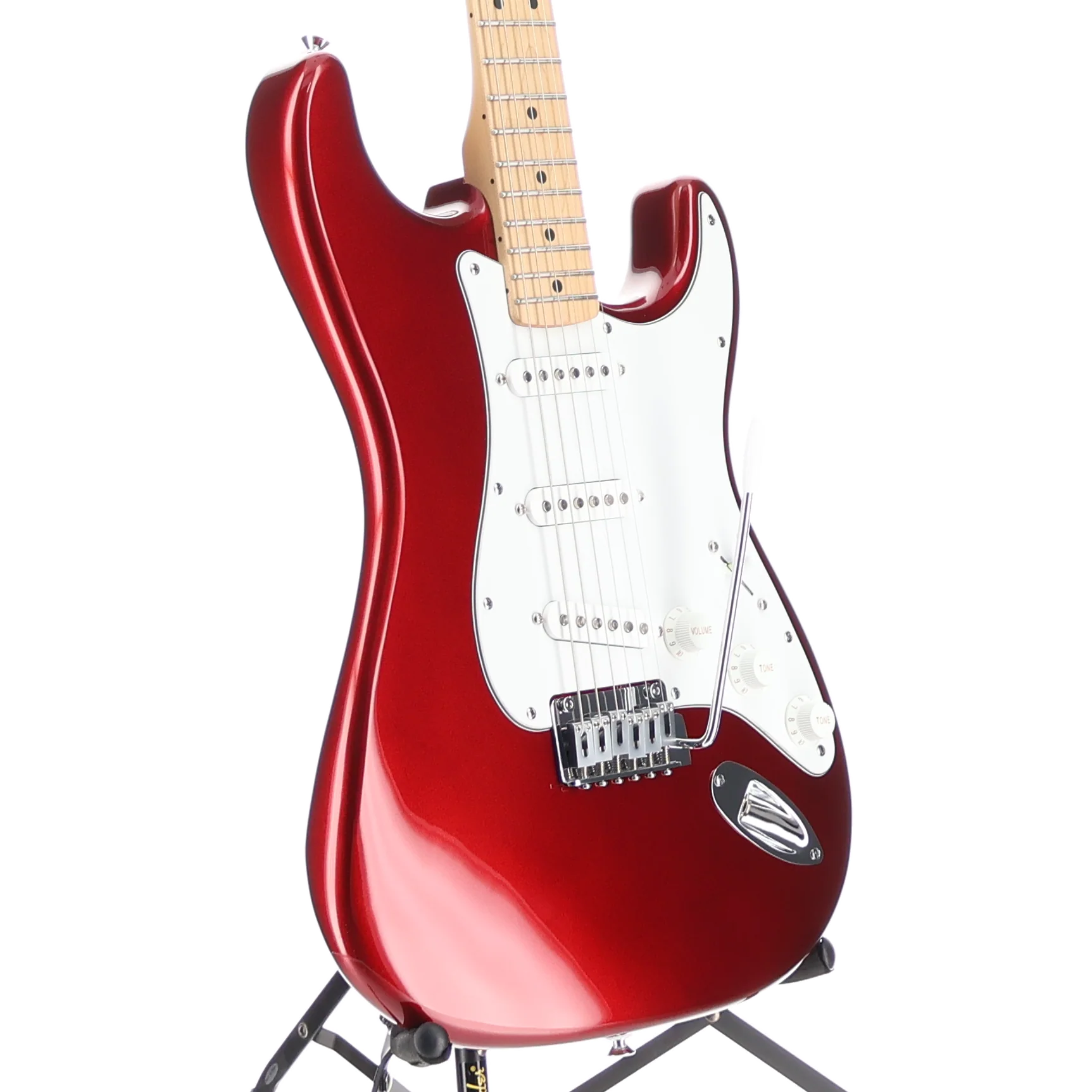 Fender Standard Stratocaster, White Pickguard, Candy Cola, Stage Ready (I9) (02145) - Image 3