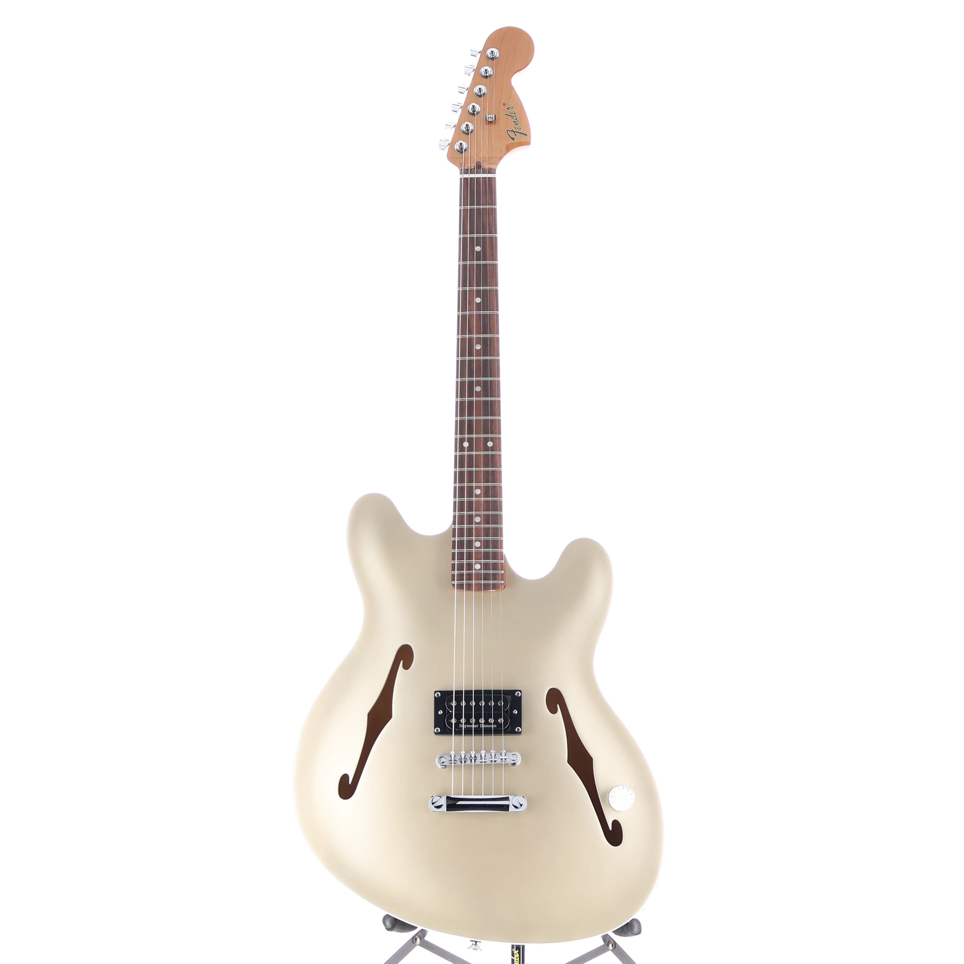 Fender Tom DeLonge Starcaster, Rosewood Fingerboard, Chrome Hardware, Satin Shoreline Gold (RP) (60544) - Image 5
