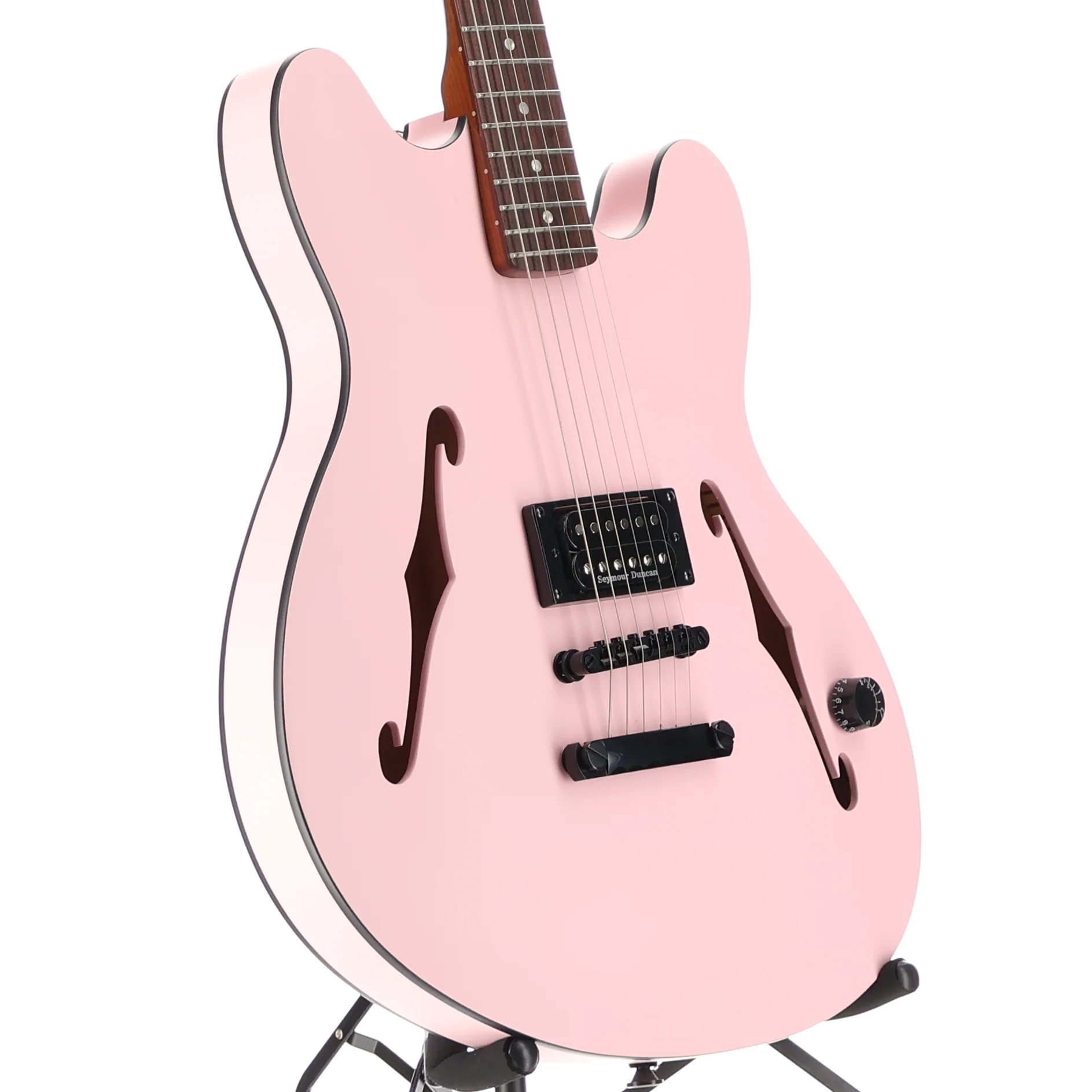 Fender Tom DeLonge Starcaster, Satin Shell Pink, Professional Setup (SR) (01486) - Image 3
