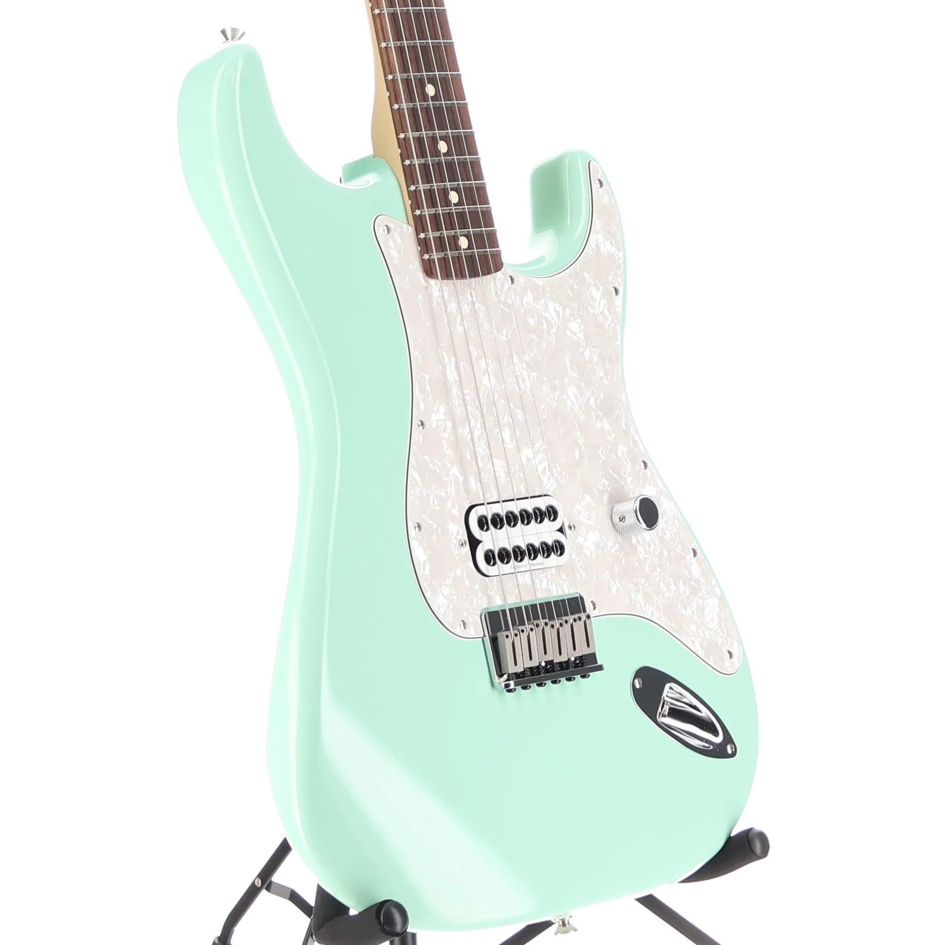 Fender Tom DeLonge Stratocaster, Surf Green, Performance Ready (E2) (54714) - Image 3