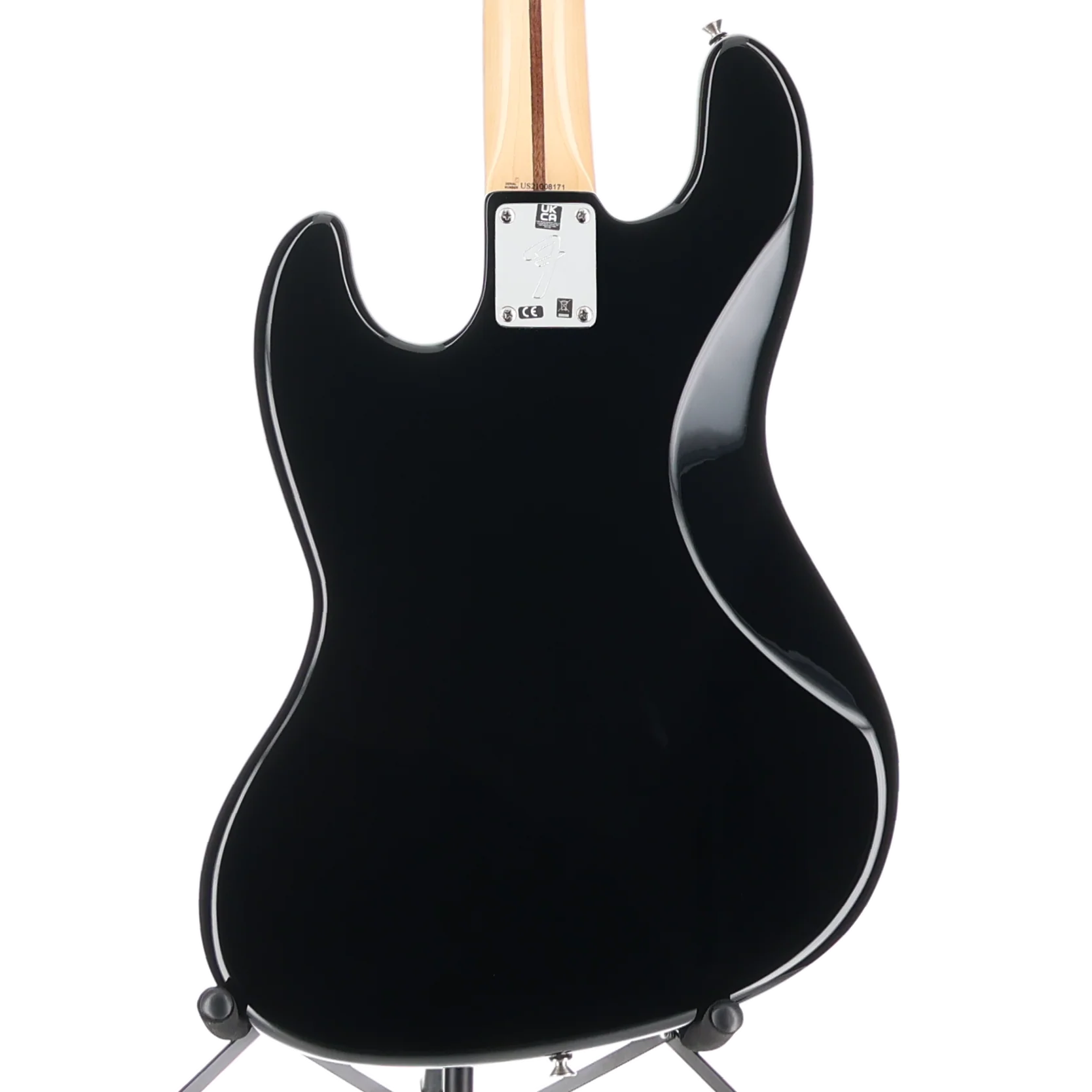 Fender U.S.A. Geddy Lee Jazz Bass, Maple Fingerboard, Black (D10) (08171) - Image 2