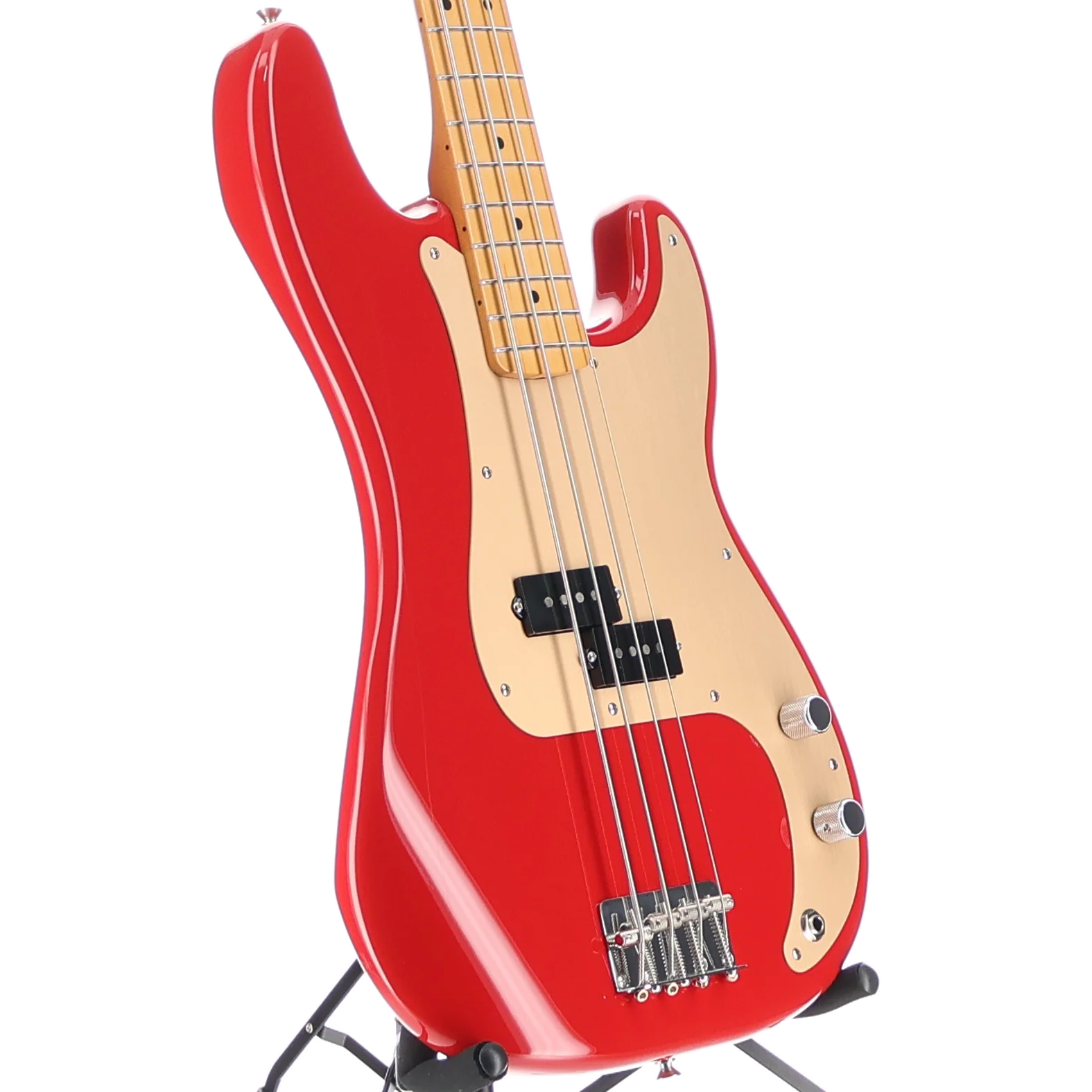 Fender Vintera '50s Precision Bass, Maple Fingerboard, Dakota Red (BB8) (91631) - Image 3
