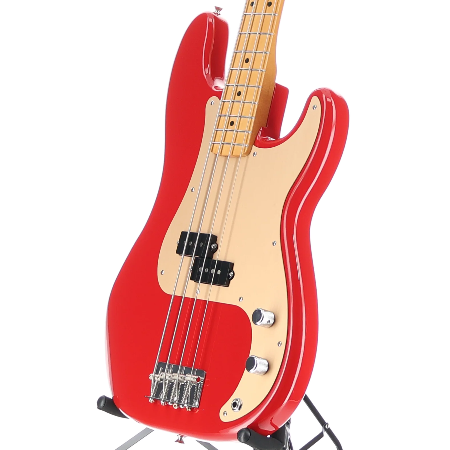 Fender Vintera '50s Precision Bass, Maple Fingerboard, Dakota Red (BB8) (91631) - Image 4